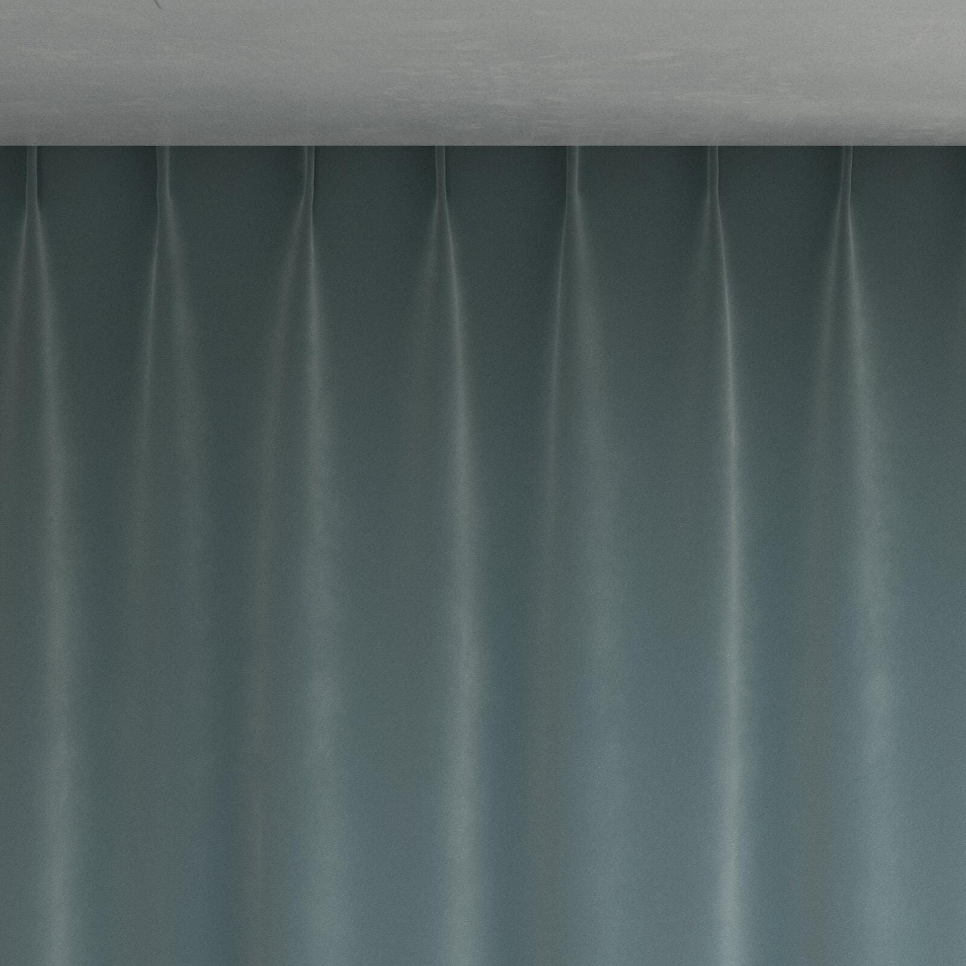 Top view of Verbier Aqua, pinch pleat