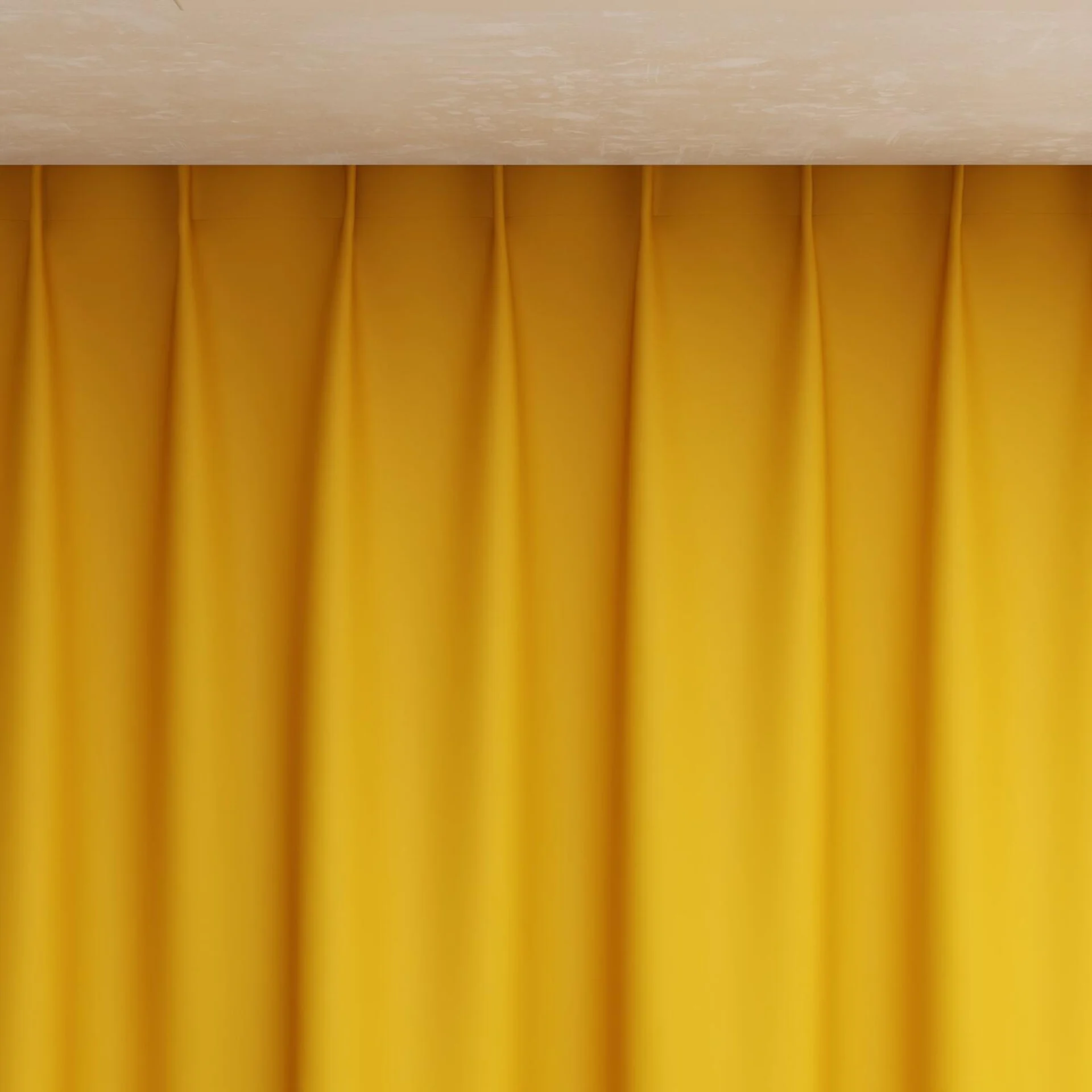 Top view of Ultra Dim Honey, pinch pleat