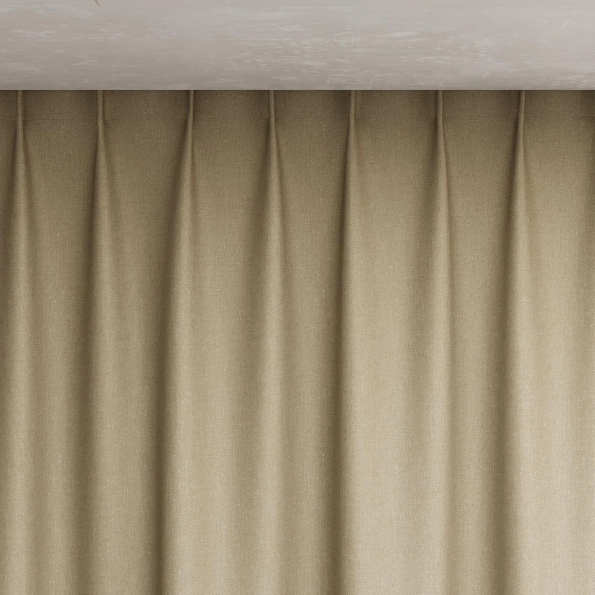 Top view of Kidglove Seagrass, pinch pleat