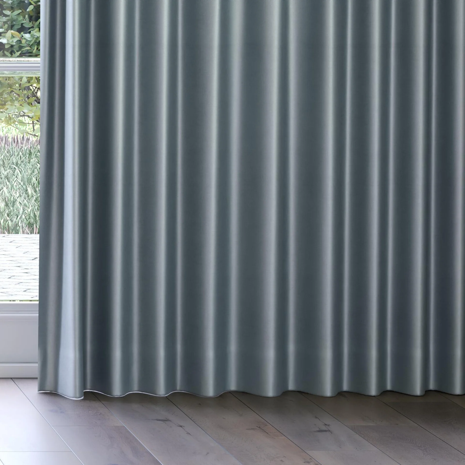 Bottom view of Mont Blanc Ocean, on curtain rail
