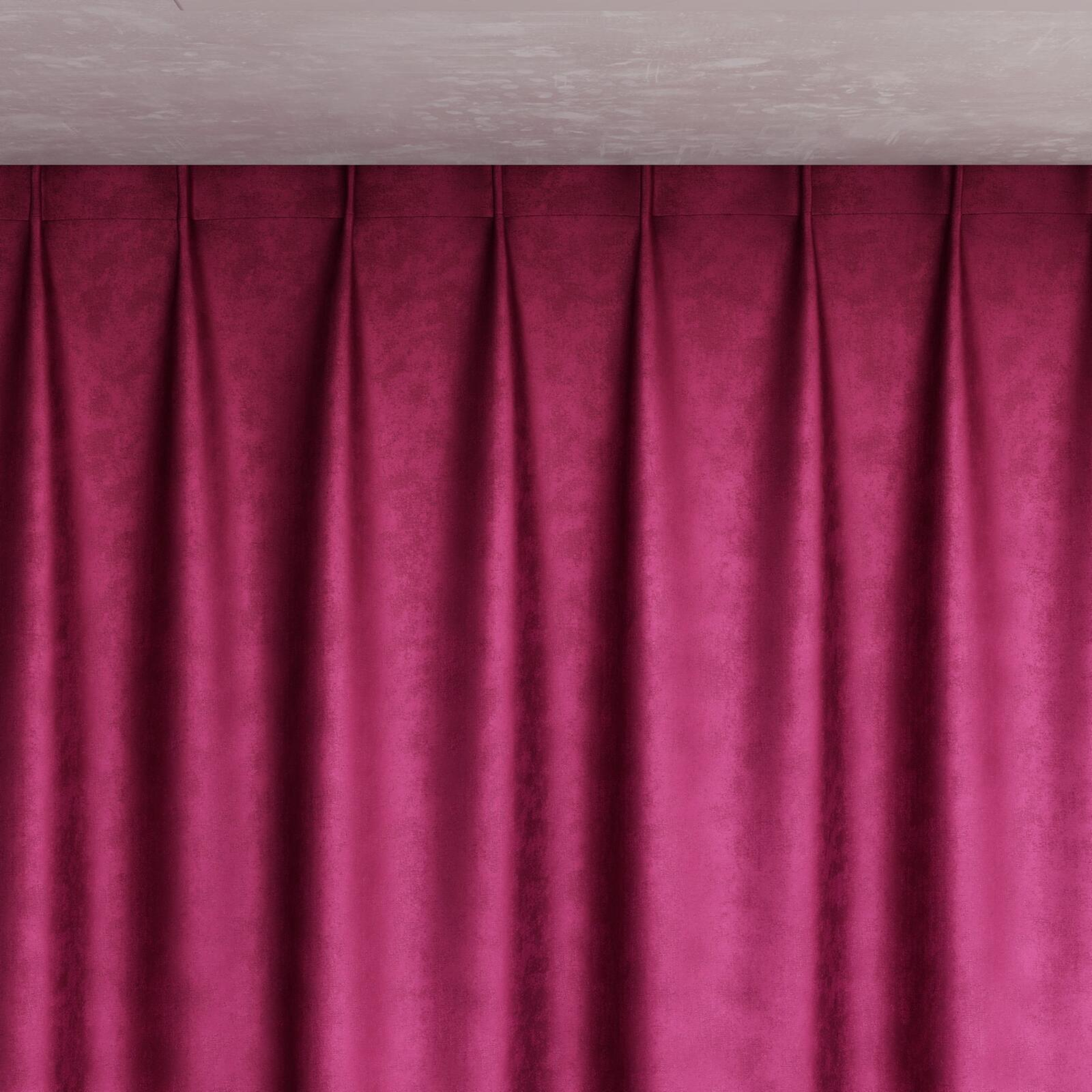 Top view of Fizz Magenta, pinch pleat