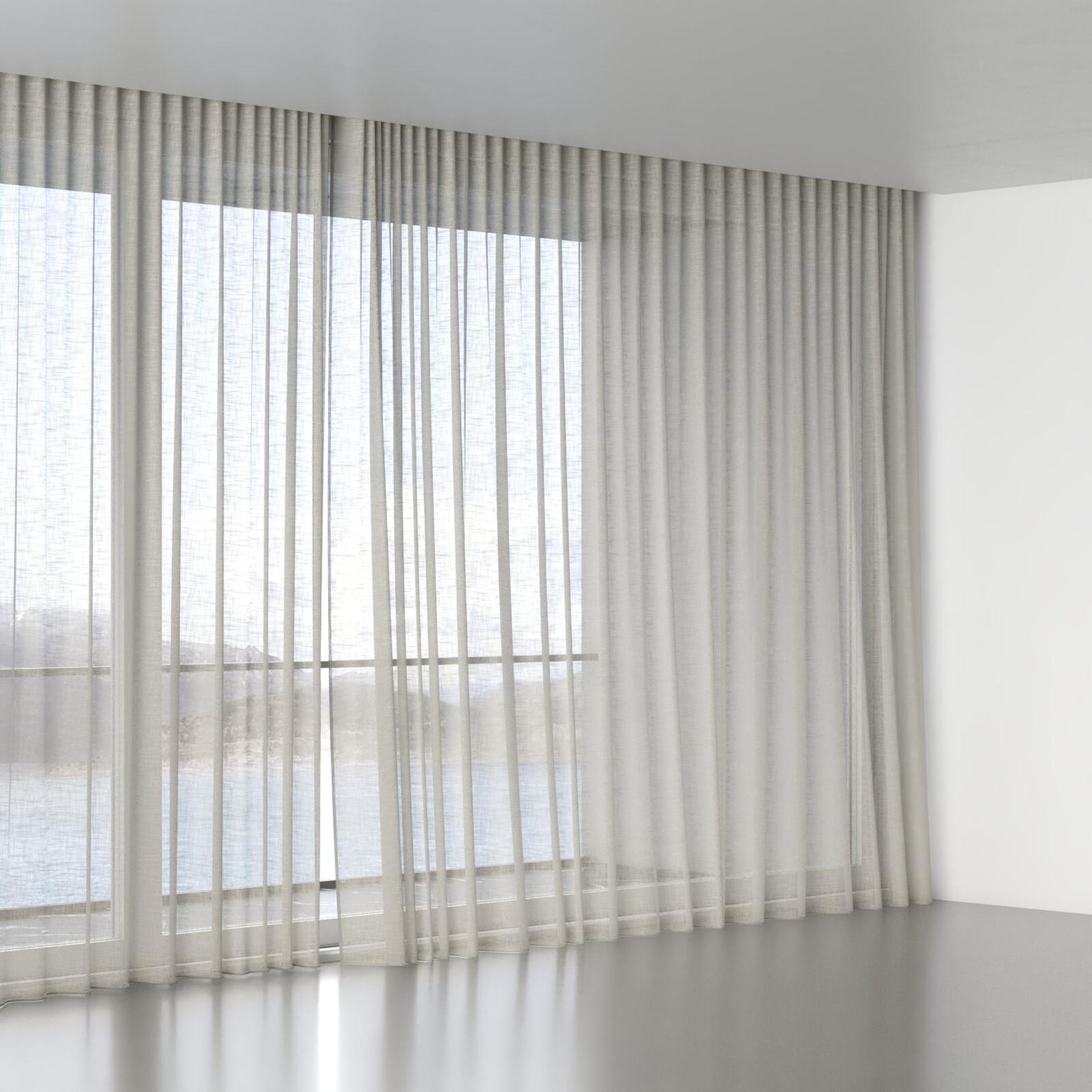 Full view of Savina Hazel, wave pleat