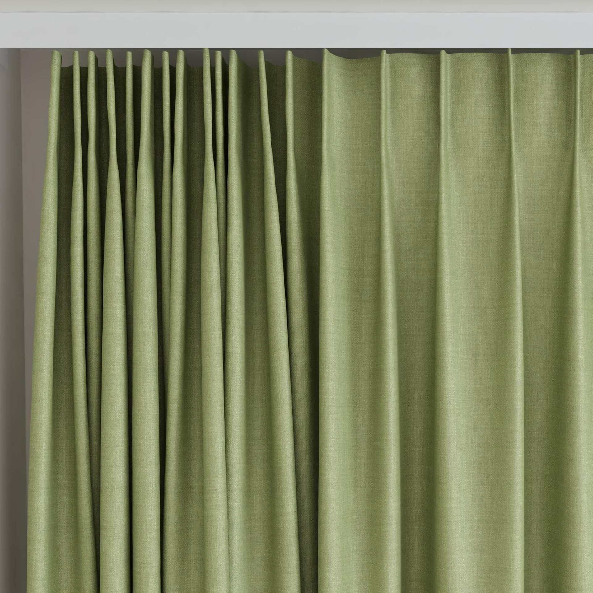 Top view of Keystone Grass, on curtain rail