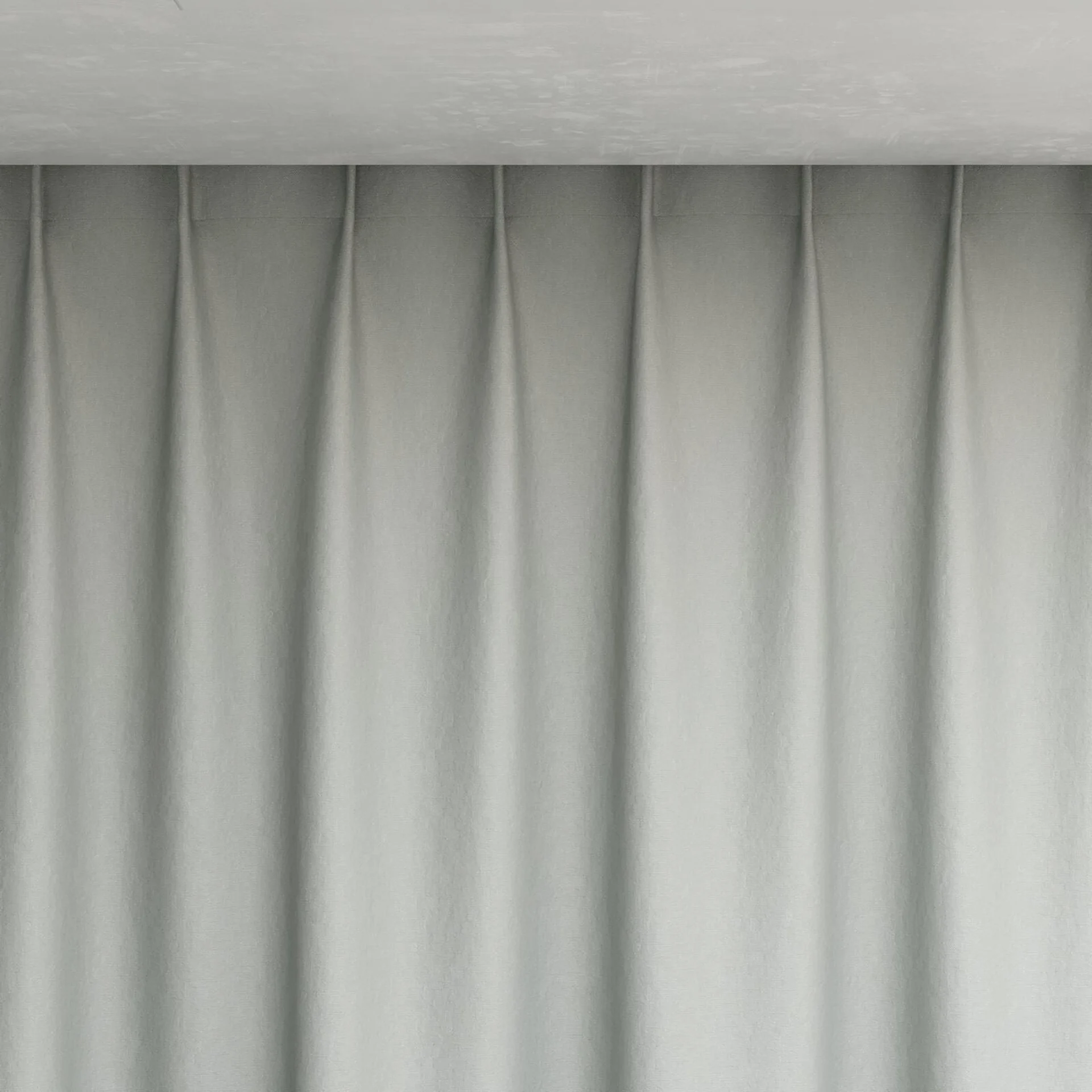 Top view of Eternal Duckegg Blue, pinch pleat