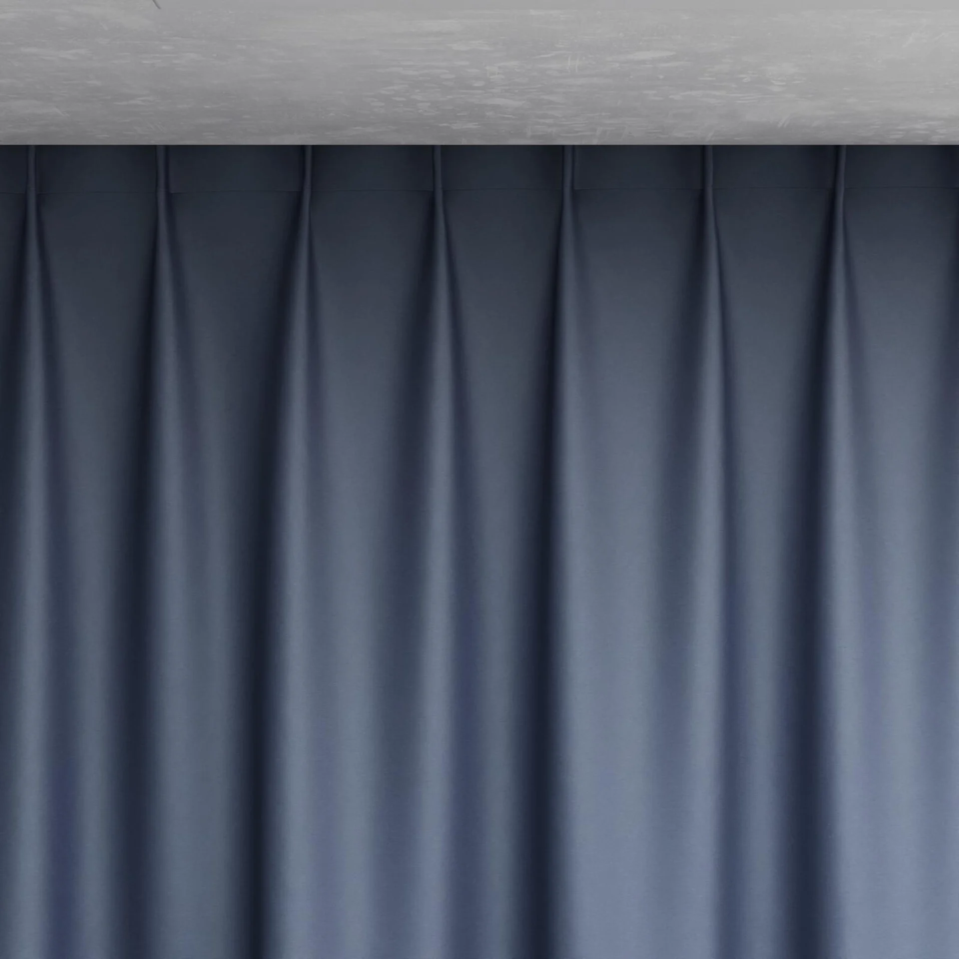 Top view of Stellar Blackout Patriot, pinch pleat