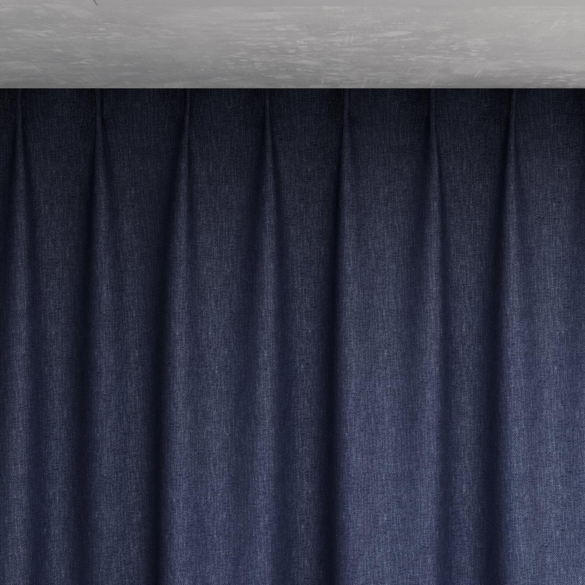 Top view of Perfecto Navy, pinch pleat