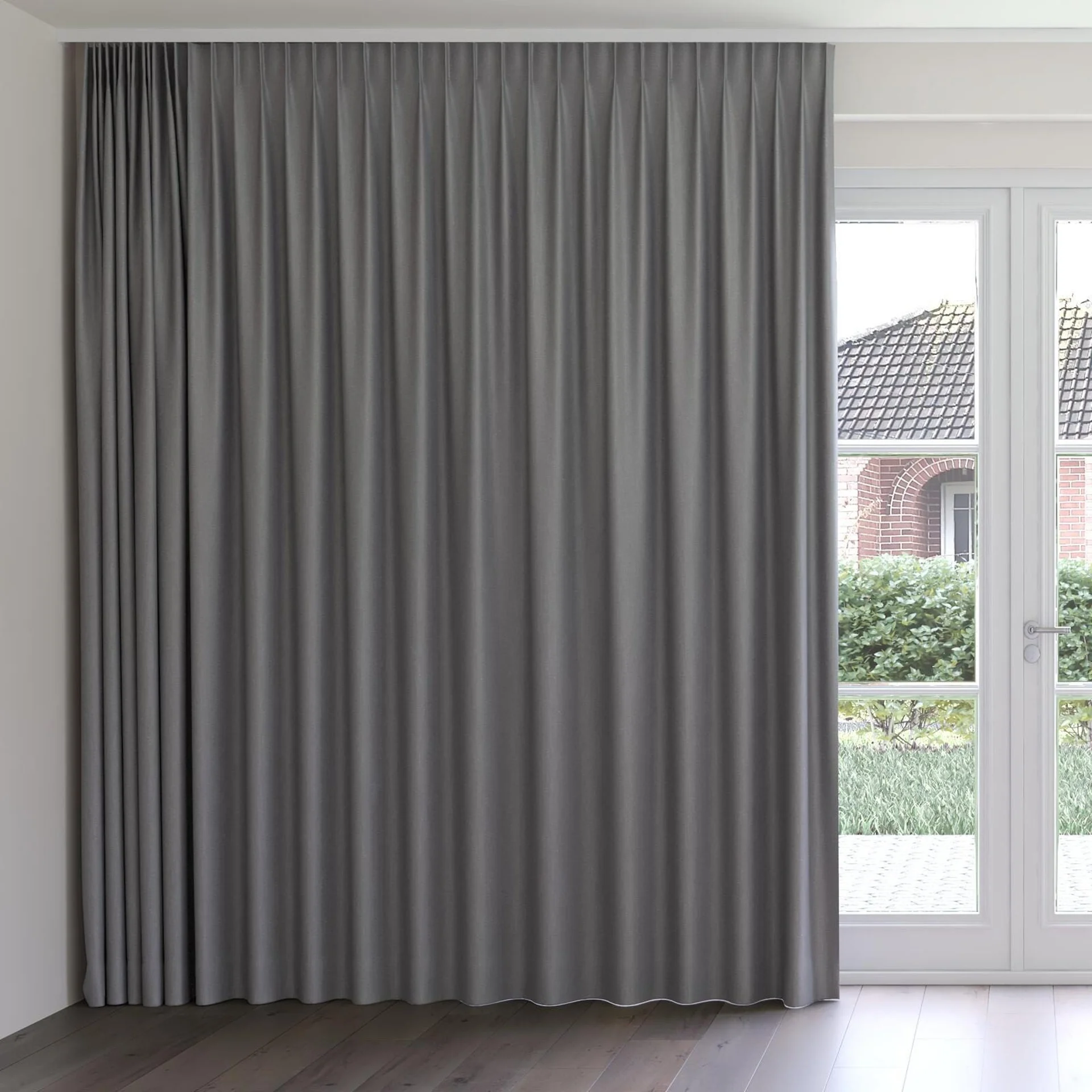Front view of Excel Zinc, on curtain rail