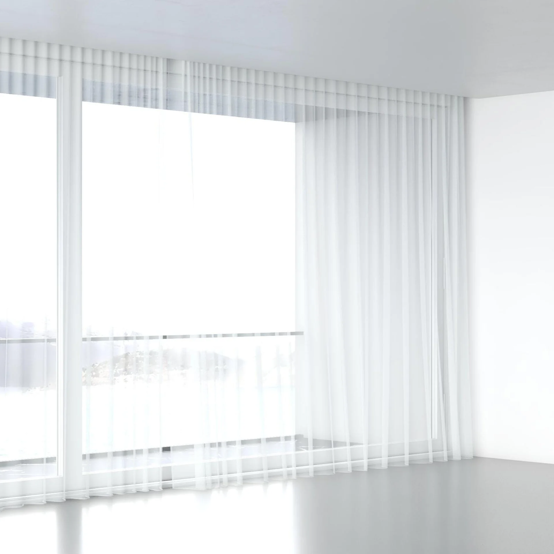 Full view of Xo Snow, wave pleat