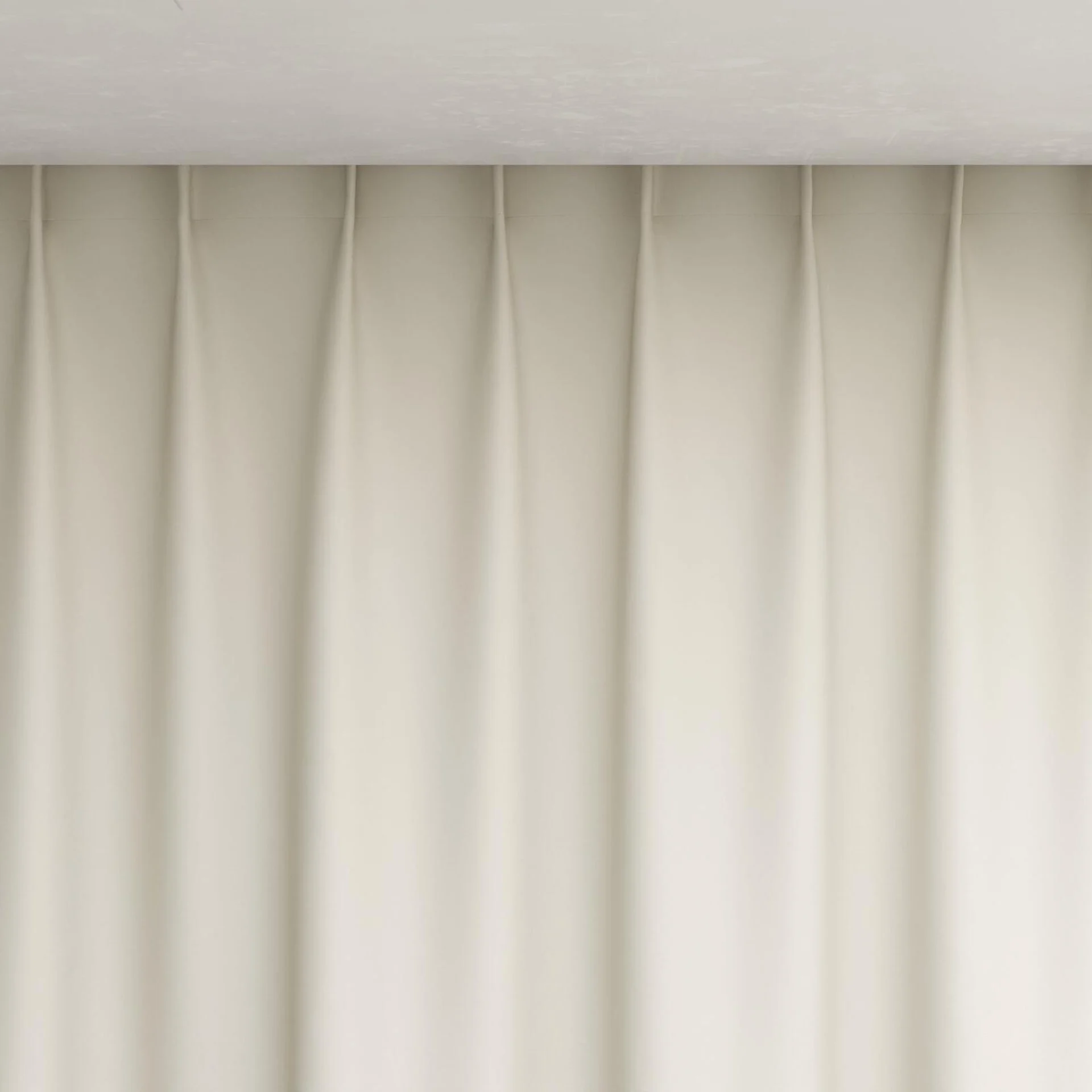 Top view of Woolskin Marzipan, pinch pleat