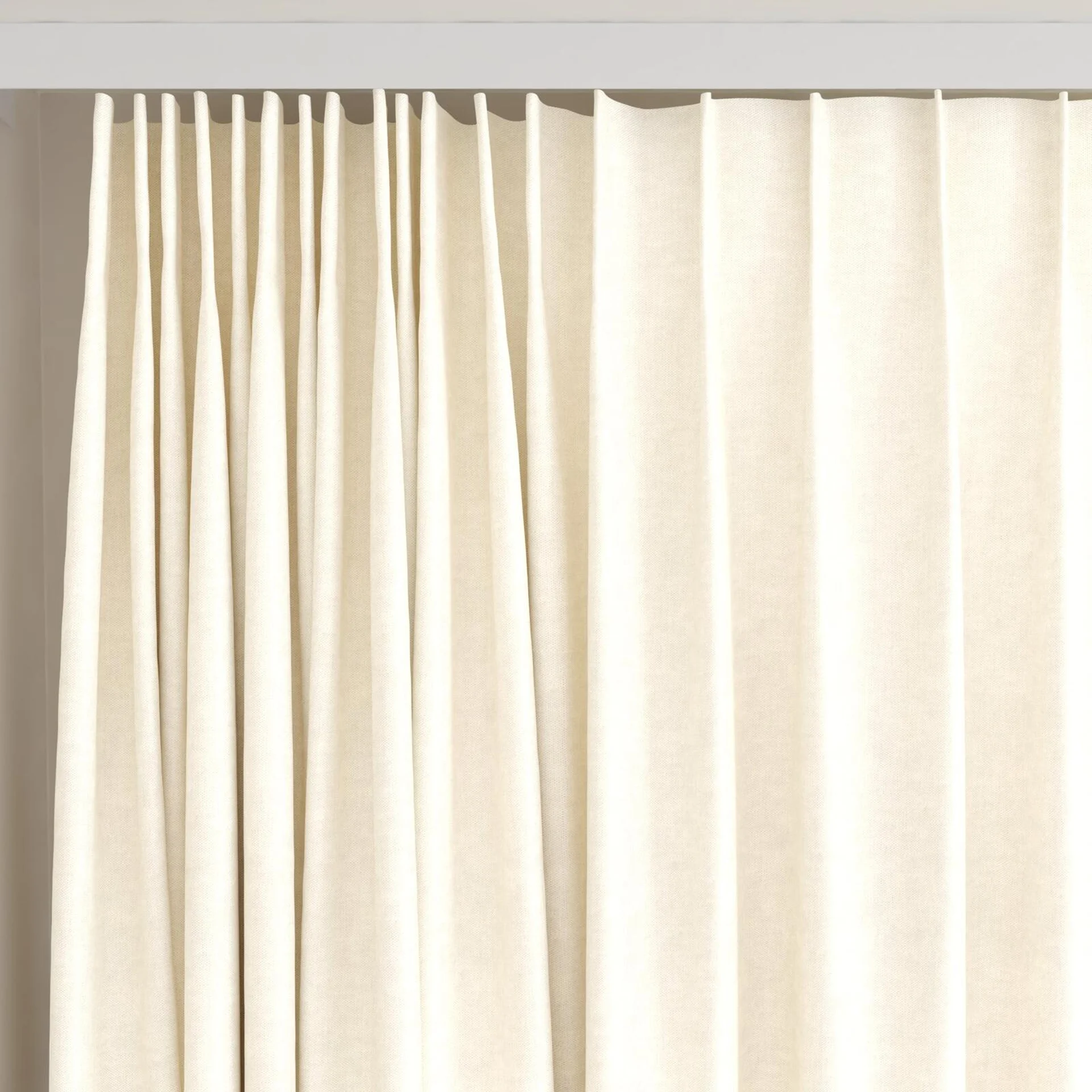 Top view of Goa Antique, on curtain rail