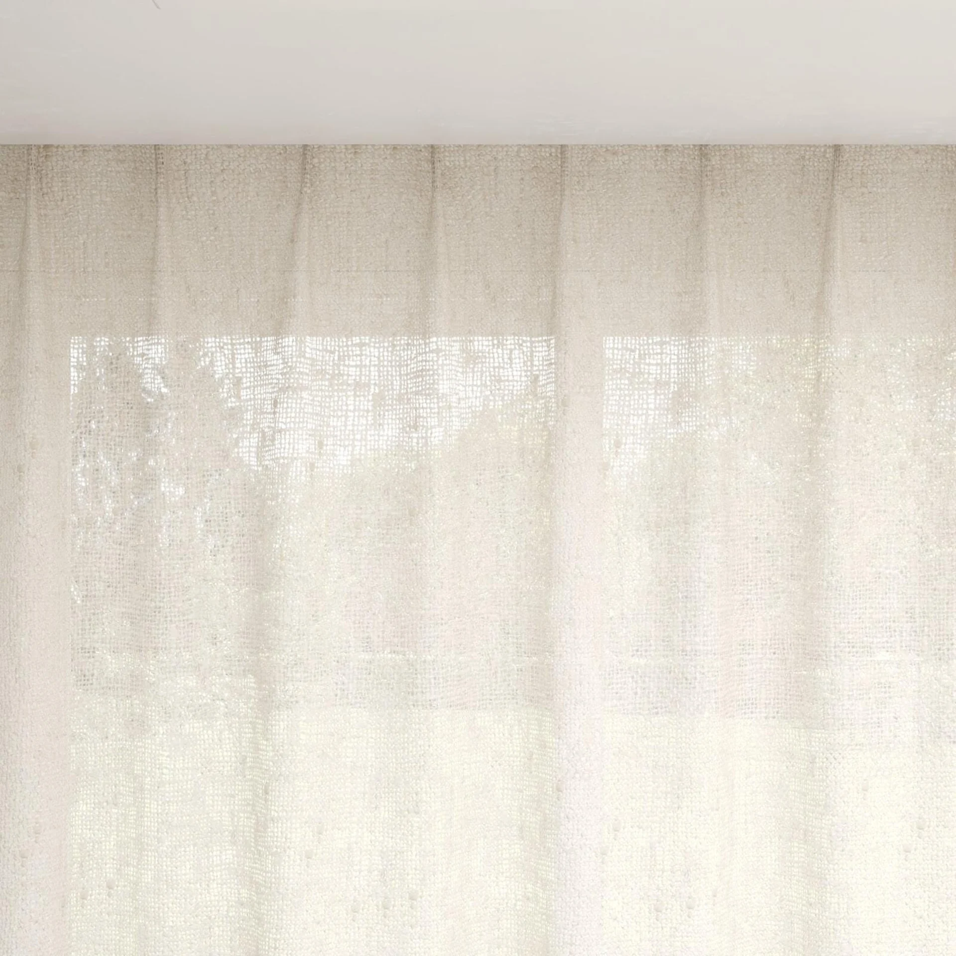 Top view of Handloom Silk, pinch pleat