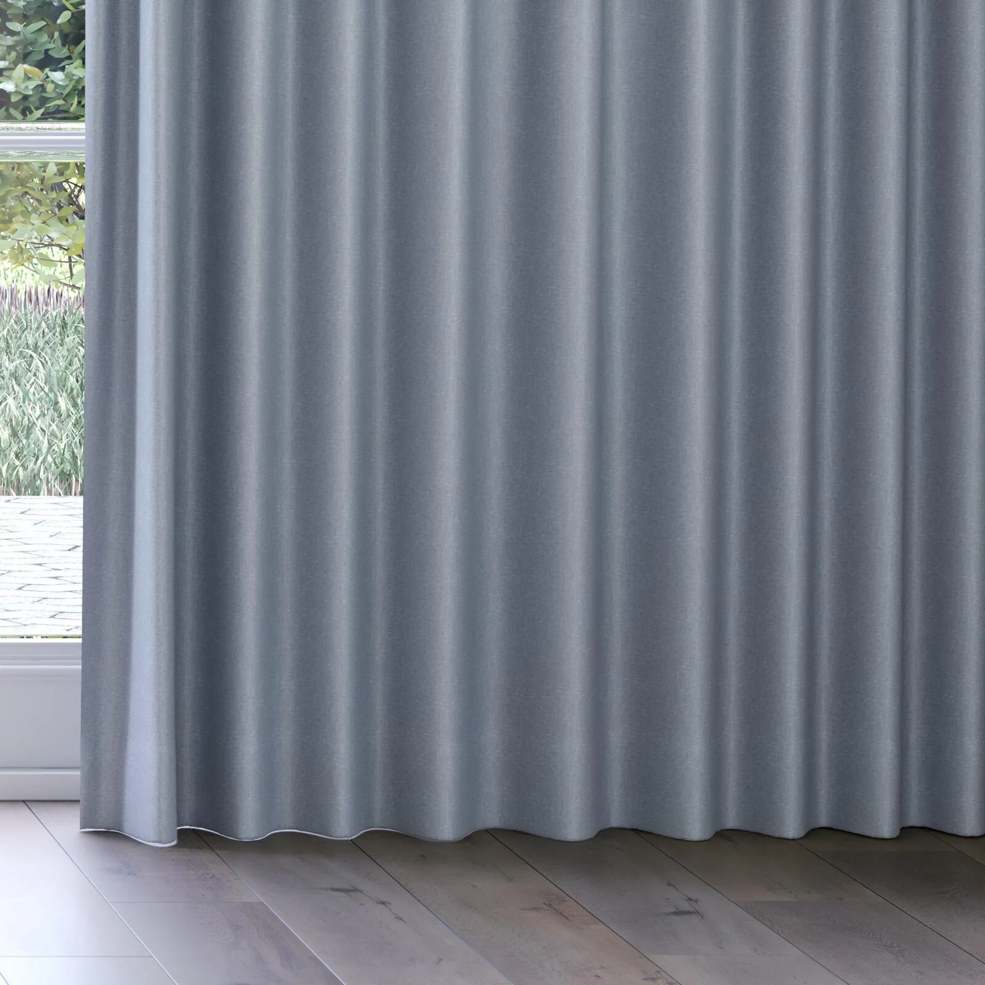 Bottom view of Naturama Aluminium, on curtain rail