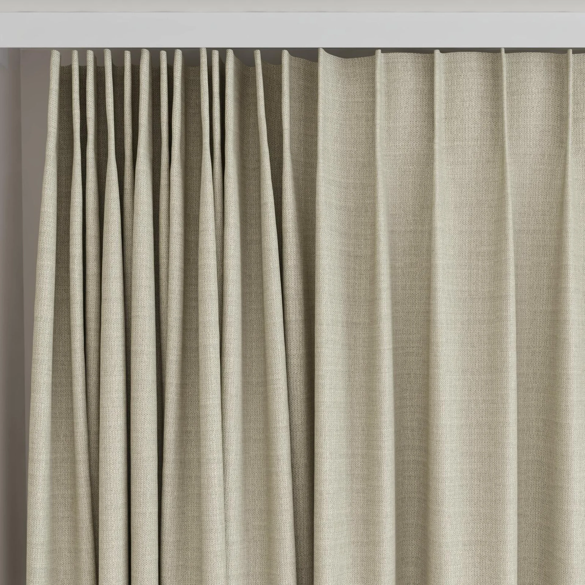 Top view of Linex Chess, on curtain rail