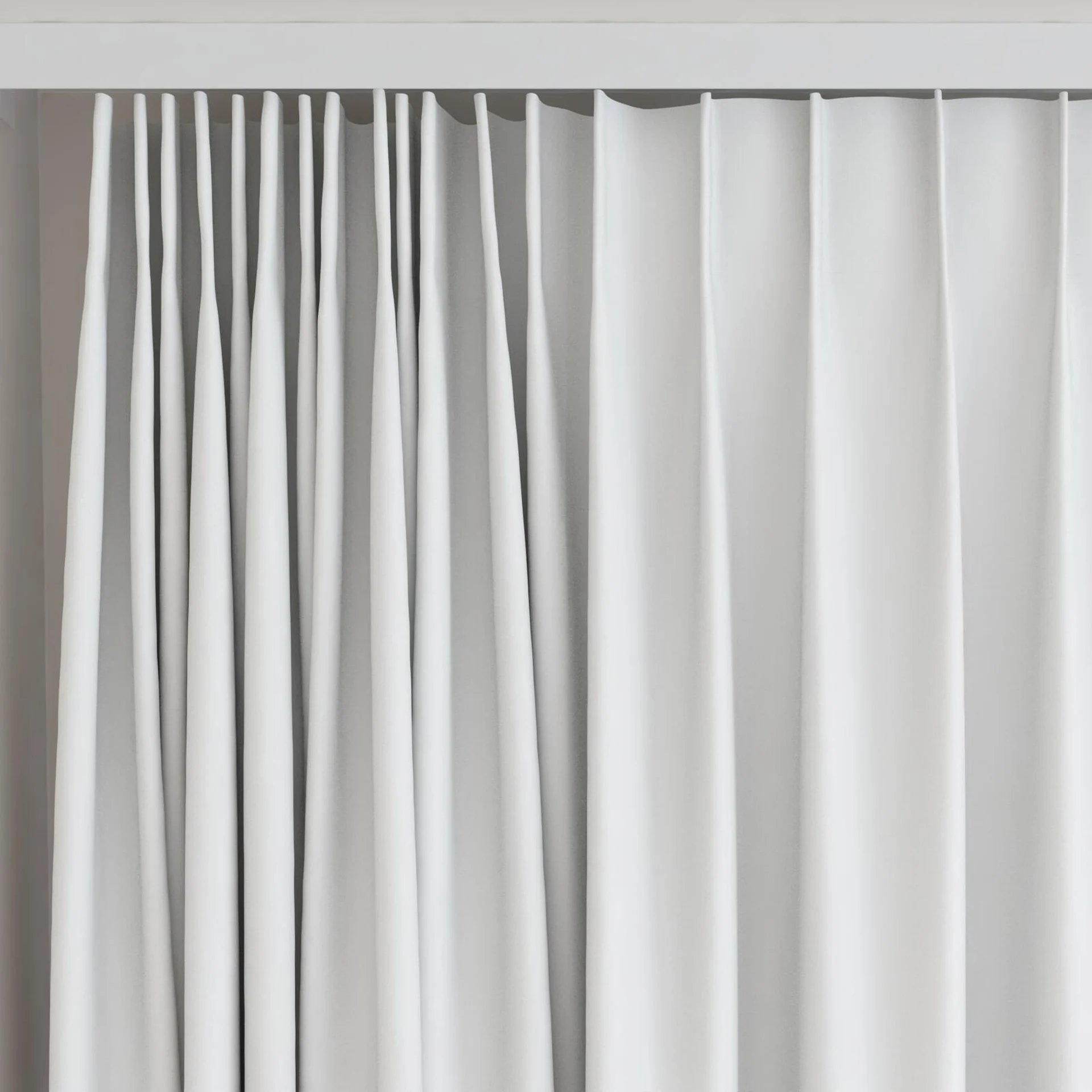 Top view of Quantum FR Cloud, on curtain rail