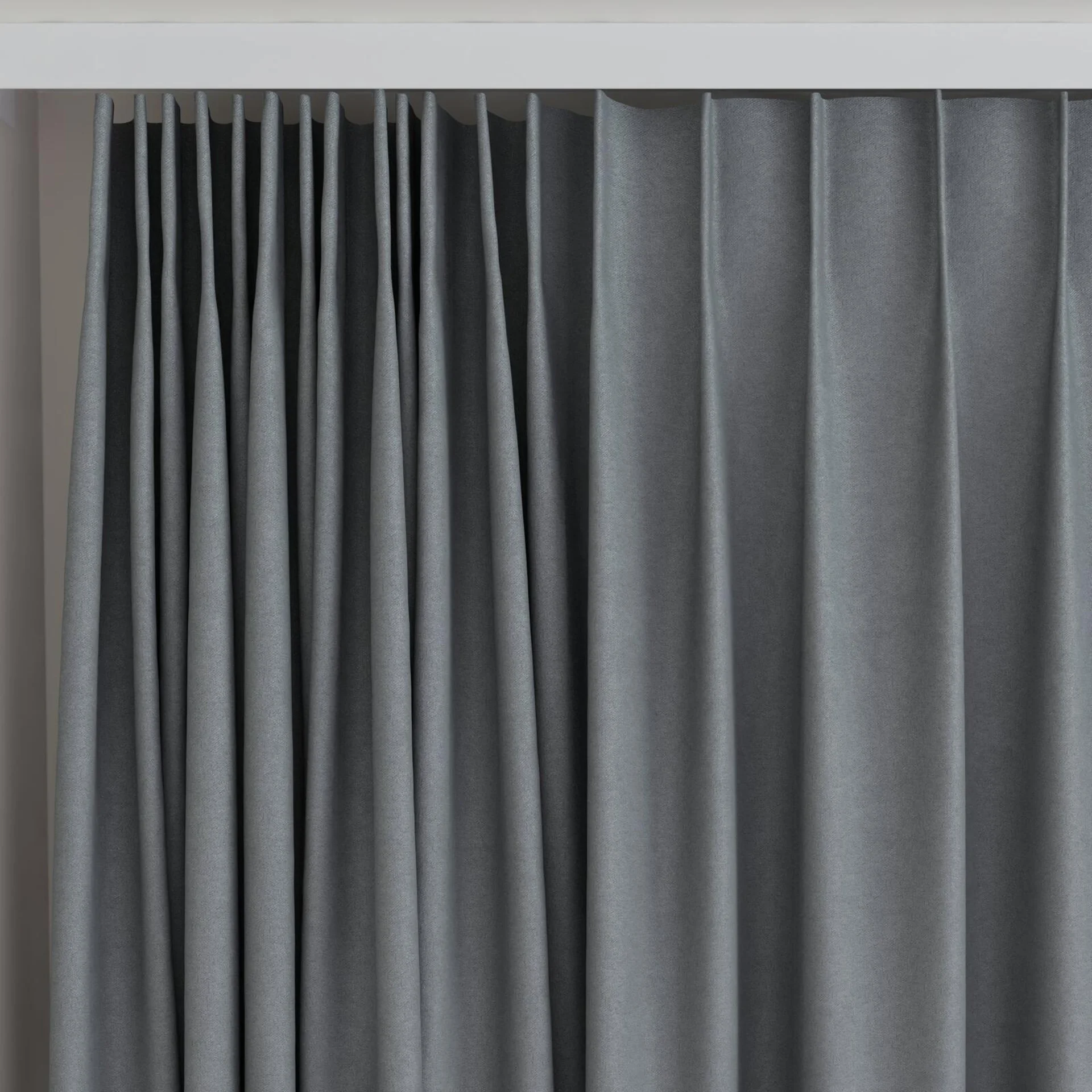 Top view of Peak Shark, on curtain rail