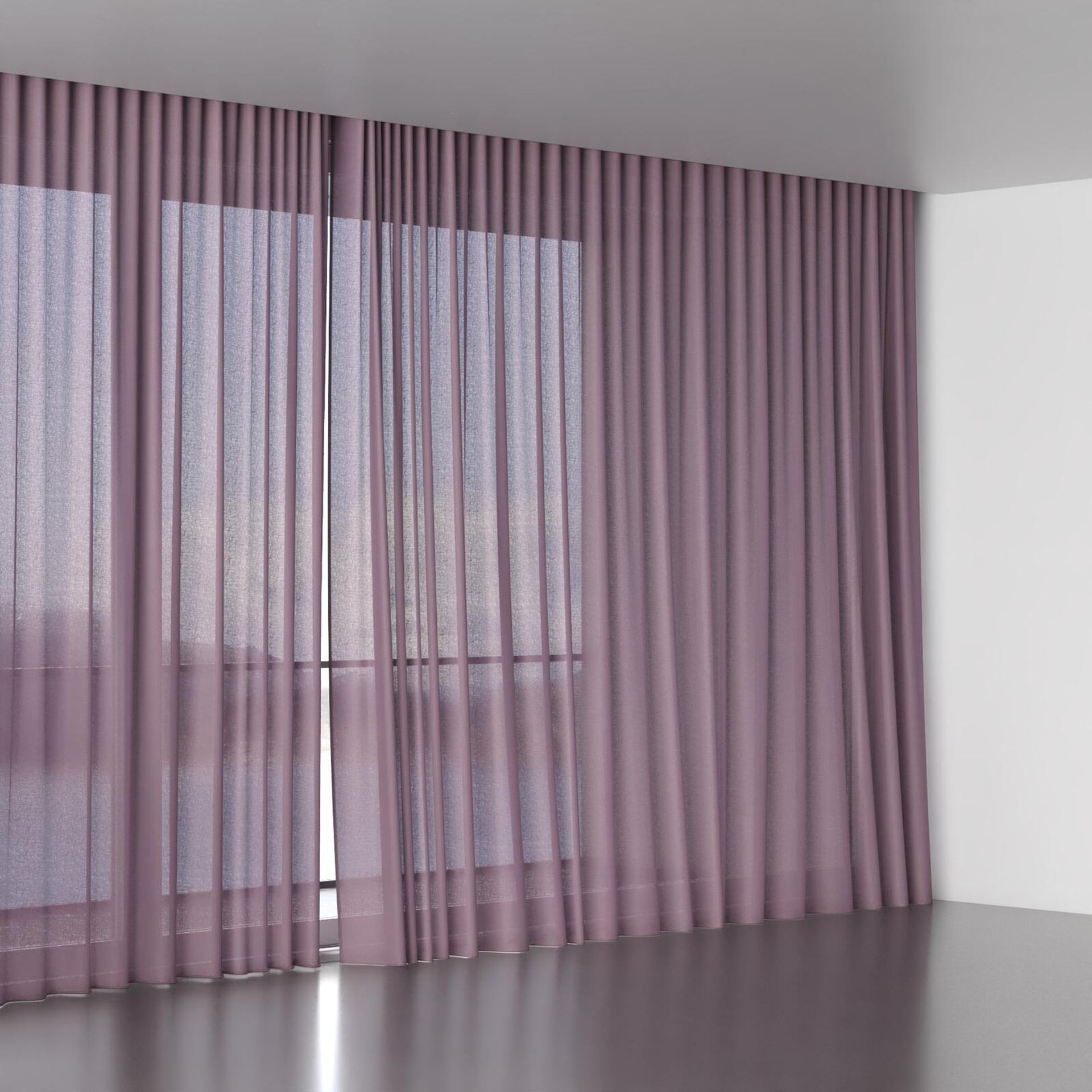 Full view of Gossy Grape, wave pleat