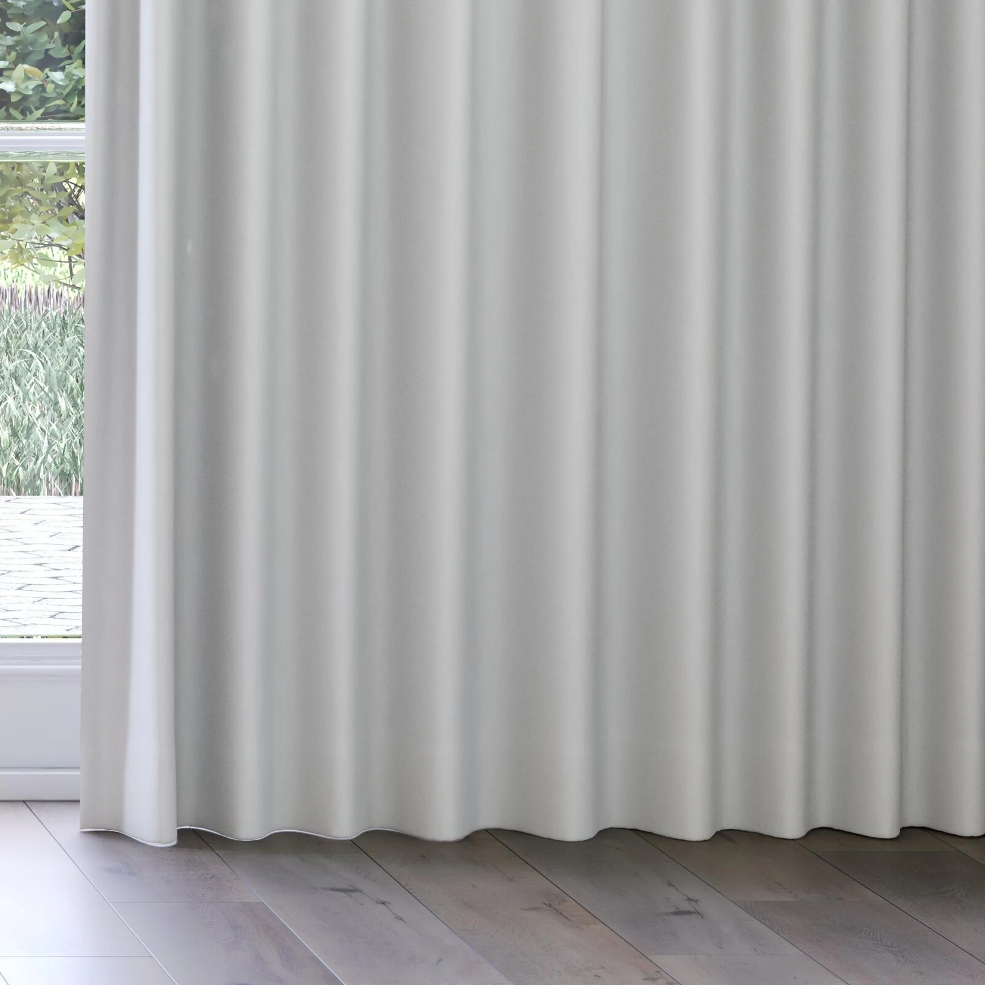 Bottom view of Quantum FR Mineral, on curtain rail