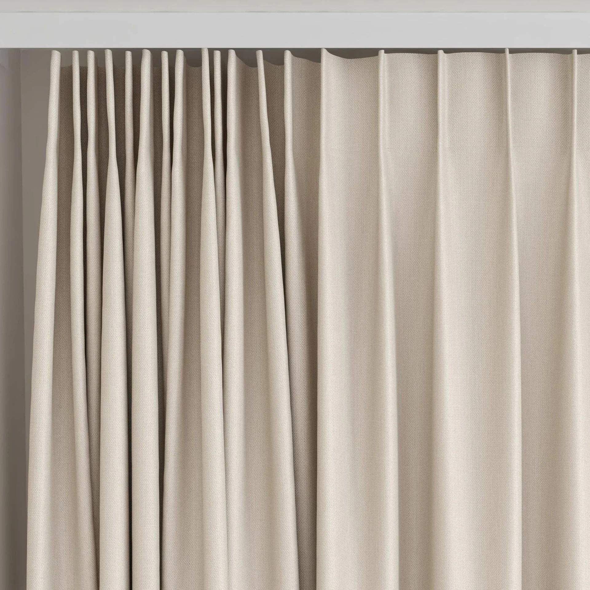 Top view of Science Fossil, on curtain rail