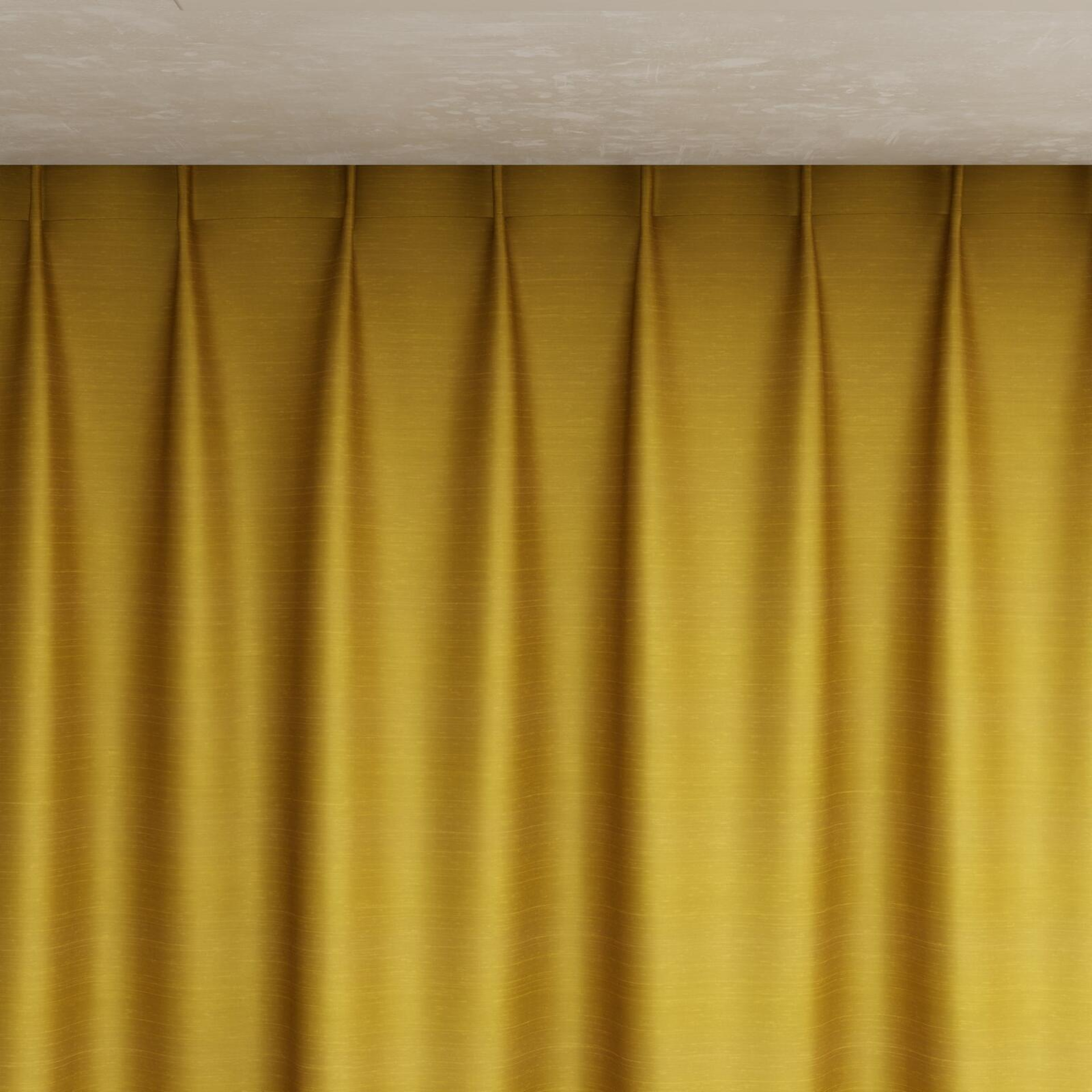 Top view of Silky Artisan, pinch pleat