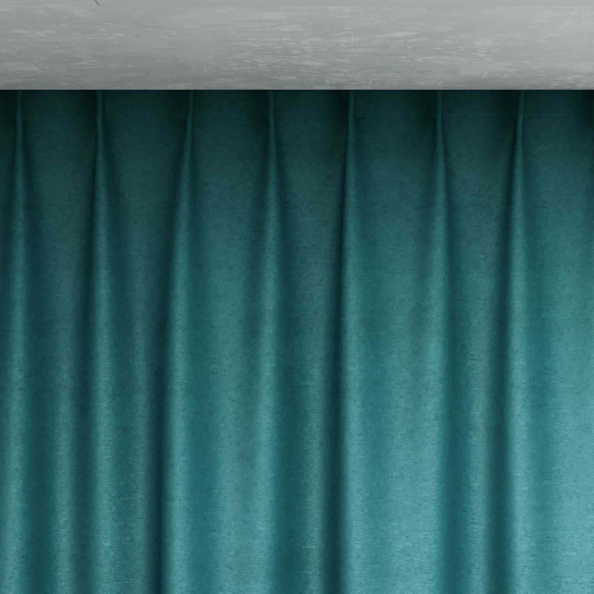 Top view of Baron Peacock, pinch pleat
