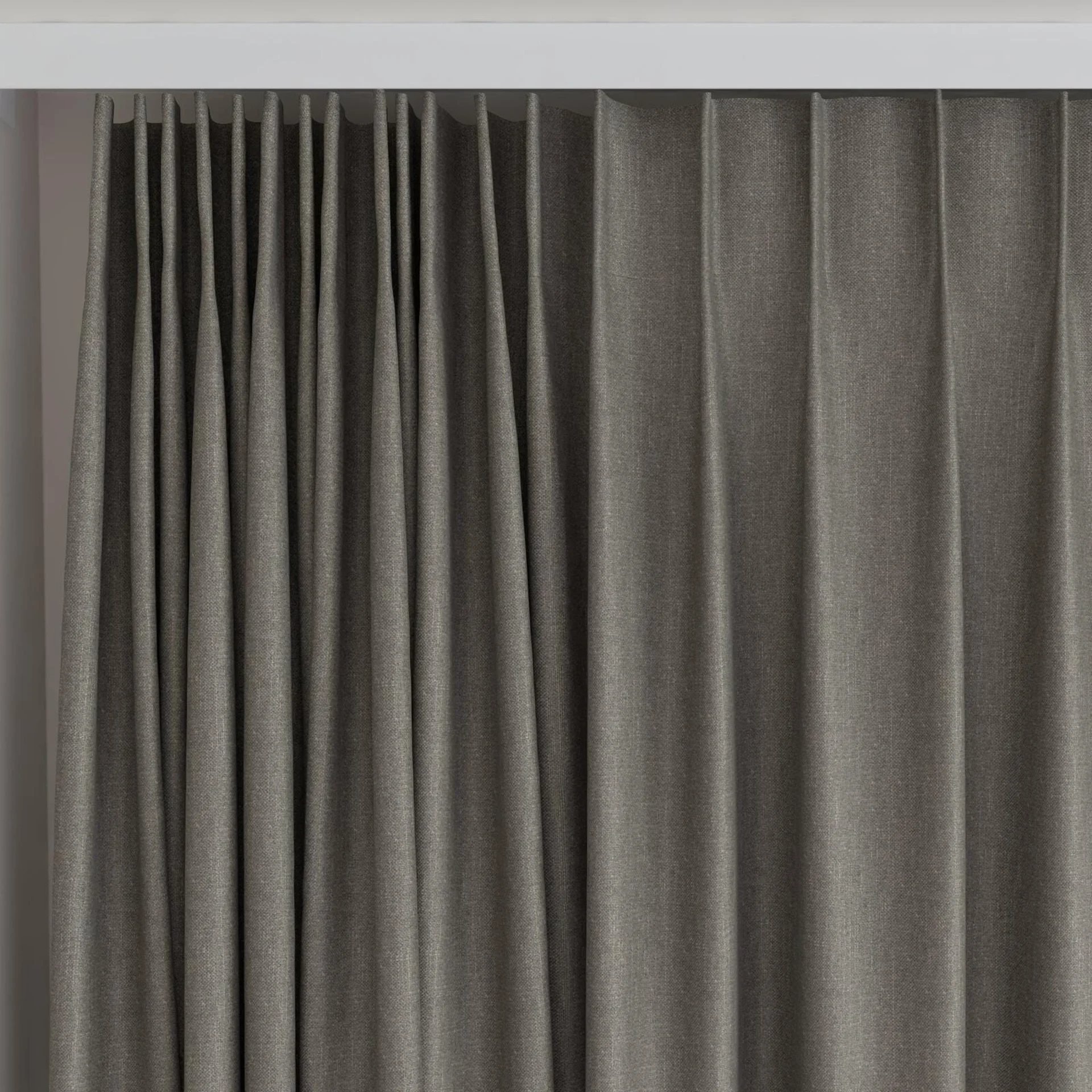 Top view of Excel Gargoyle, on curtain rail