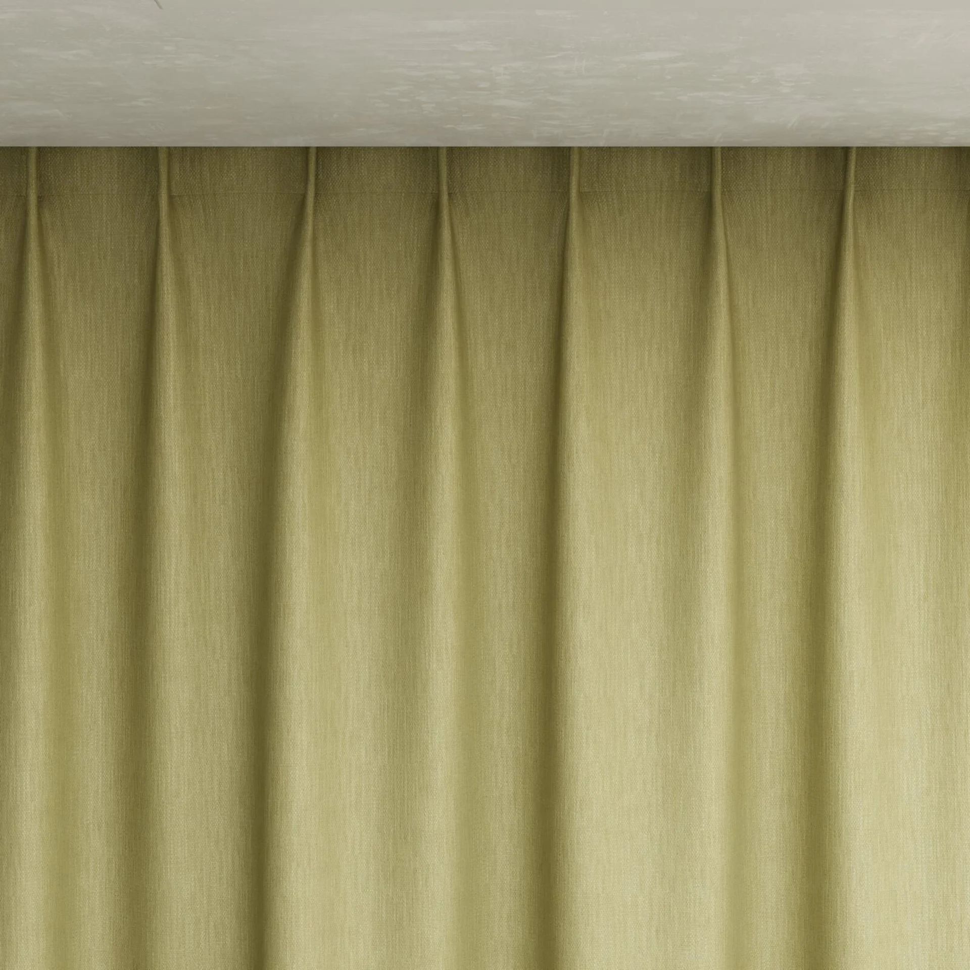 Top view of Cordoba Olive, pinch pleat
