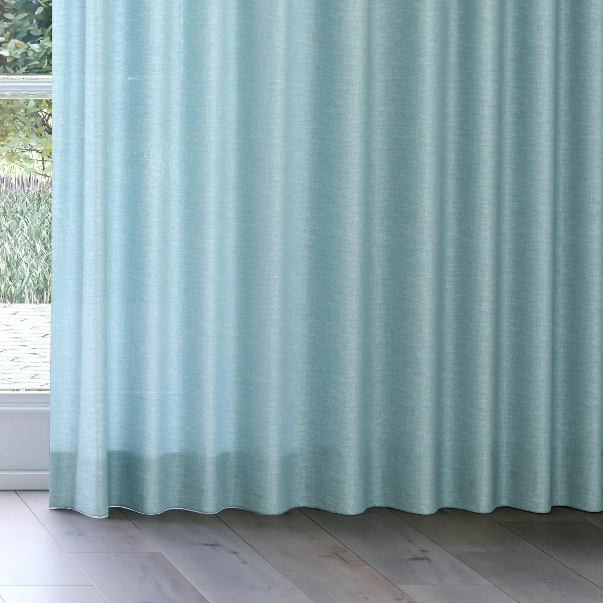 Bottom view of Motion Surf, on curtain rail