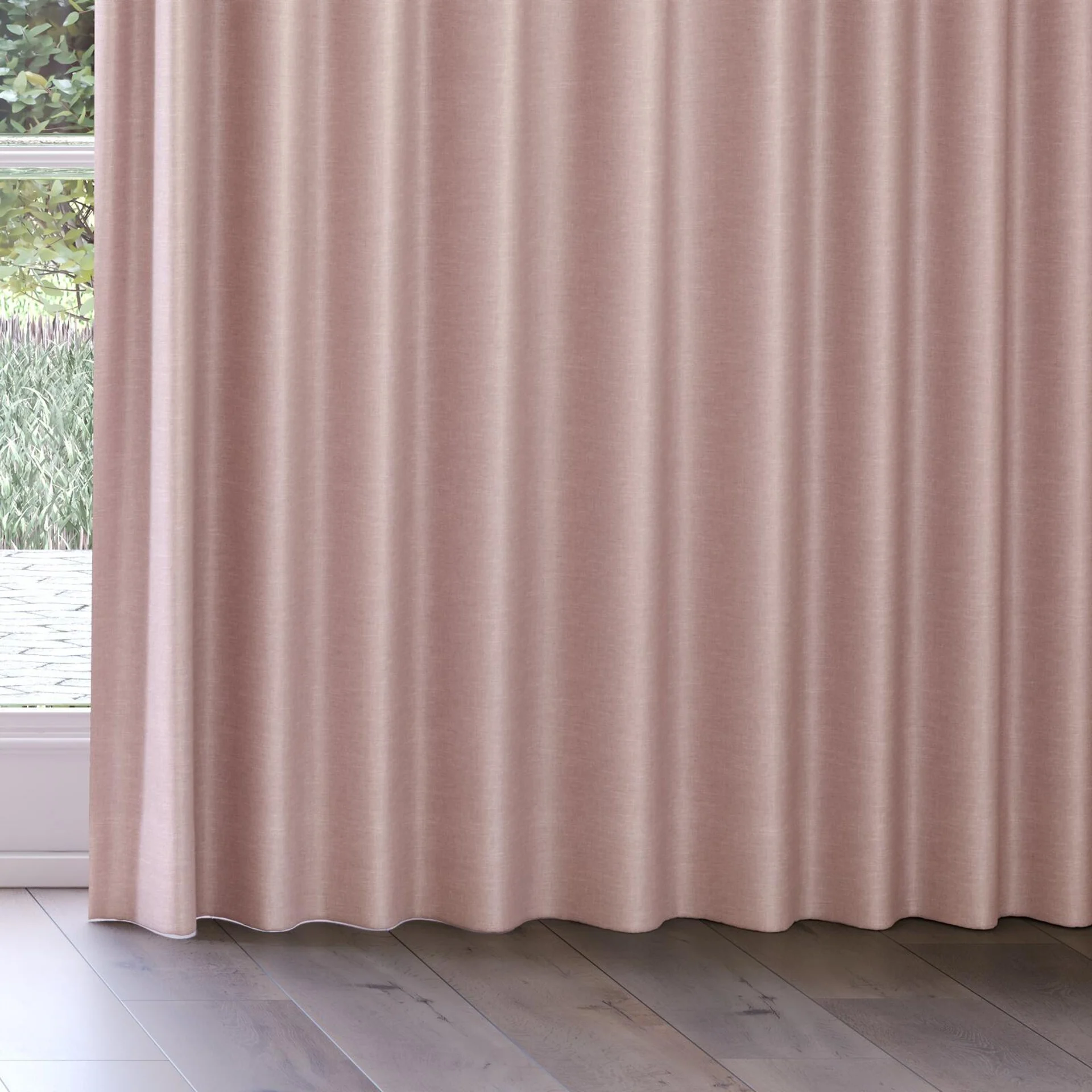 Bottom view of Tonto Blossom, on curtain rail