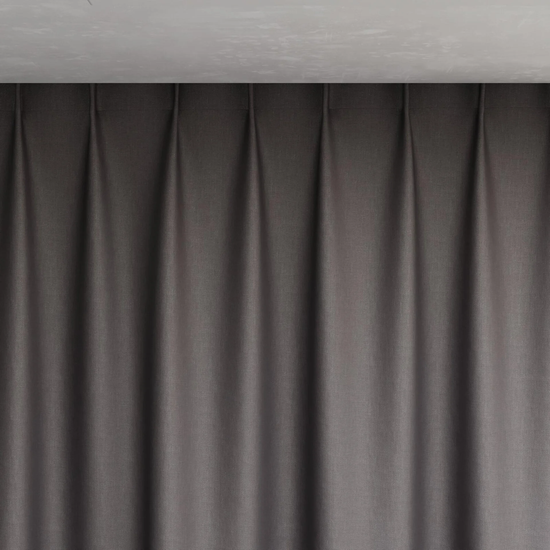 Top view of Infinite Night Shade, pinch pleat