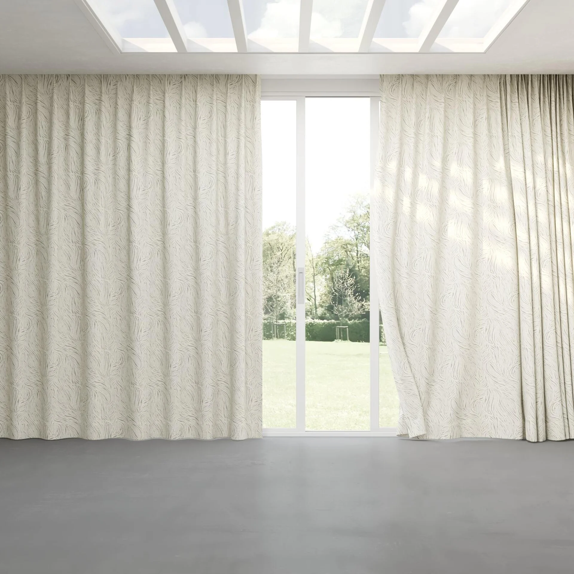 Full view of Principal Angora, pinch pleat