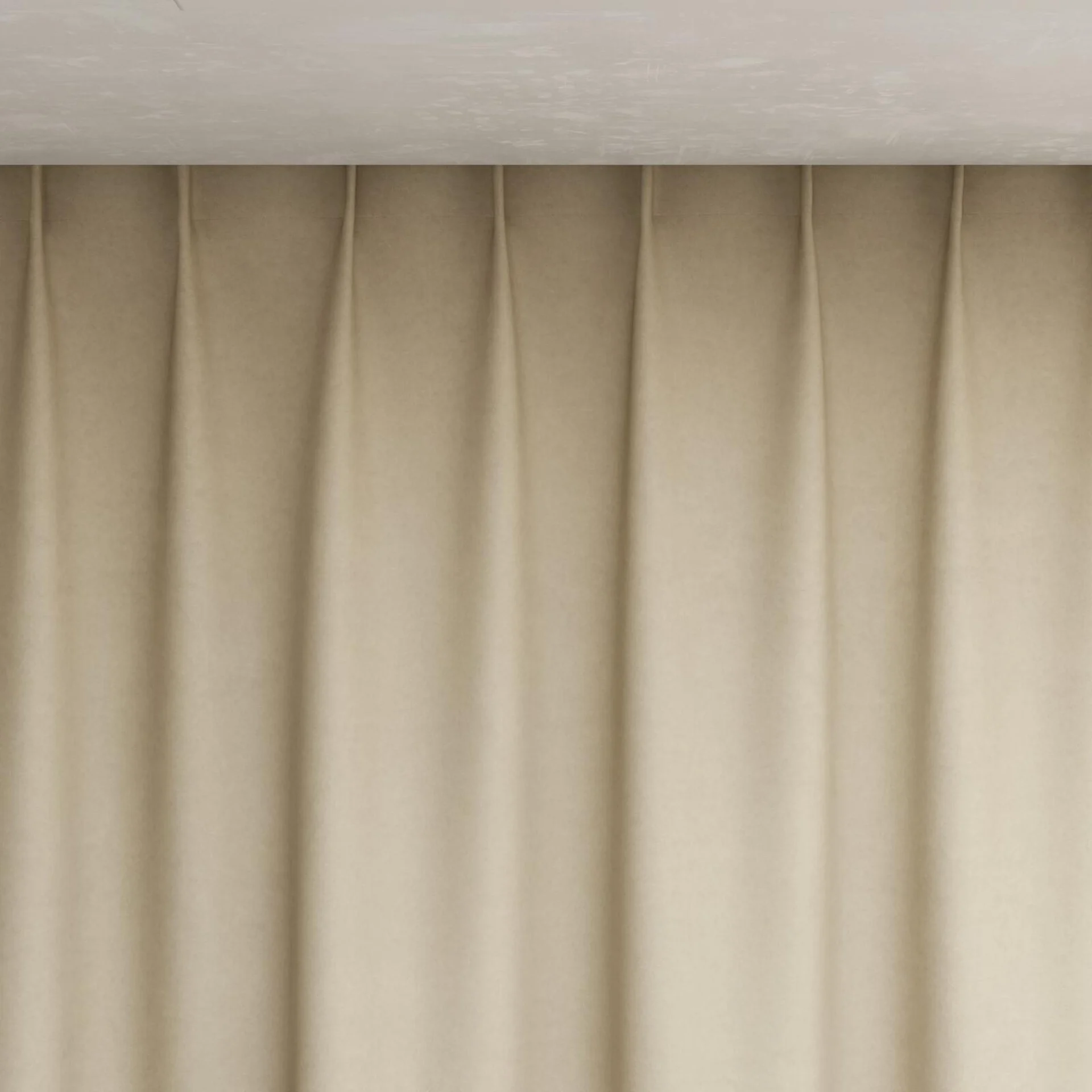 Top view of Peak Linen, pinch pleat