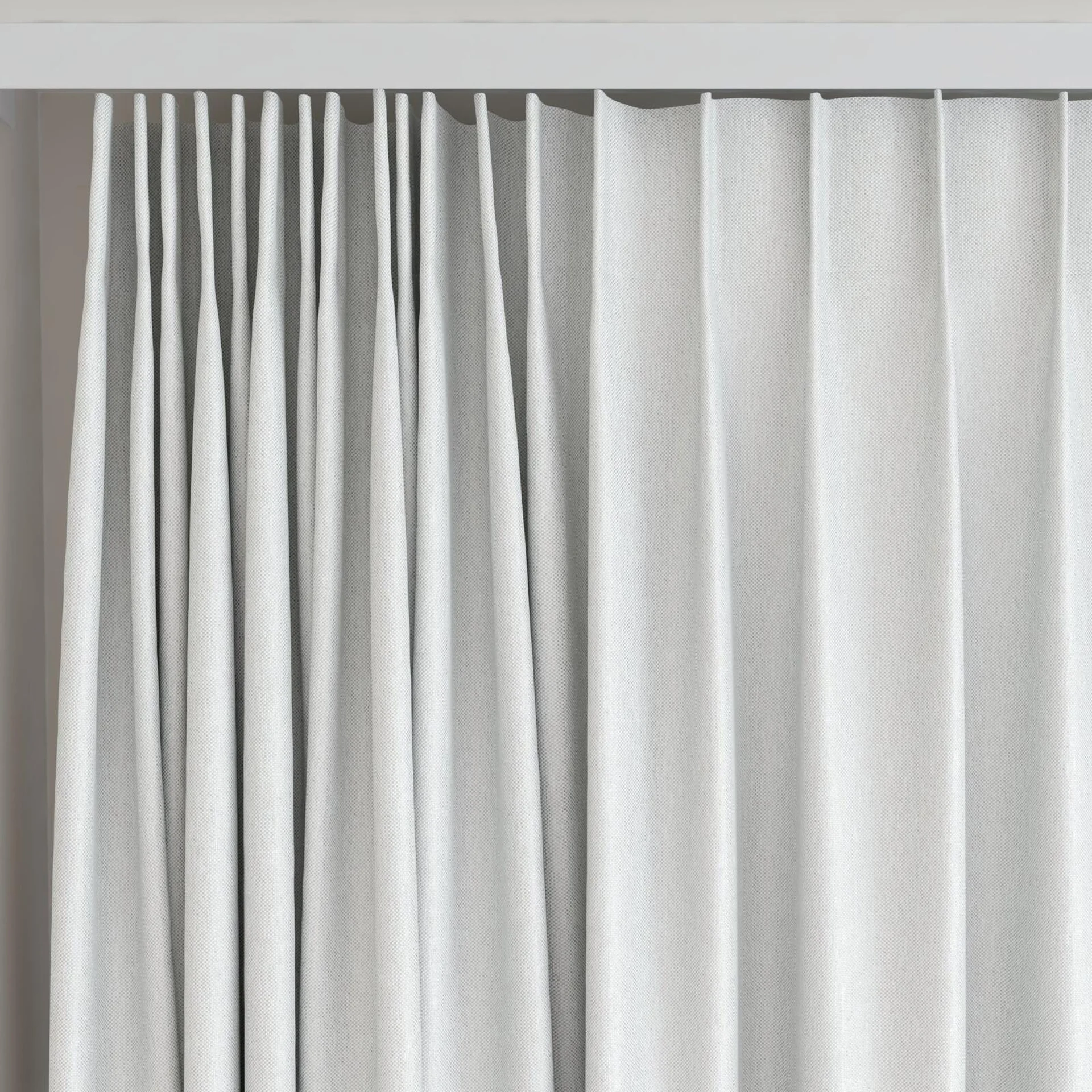 Top view of Dream Weaver 300 Cloud, on curtain rail