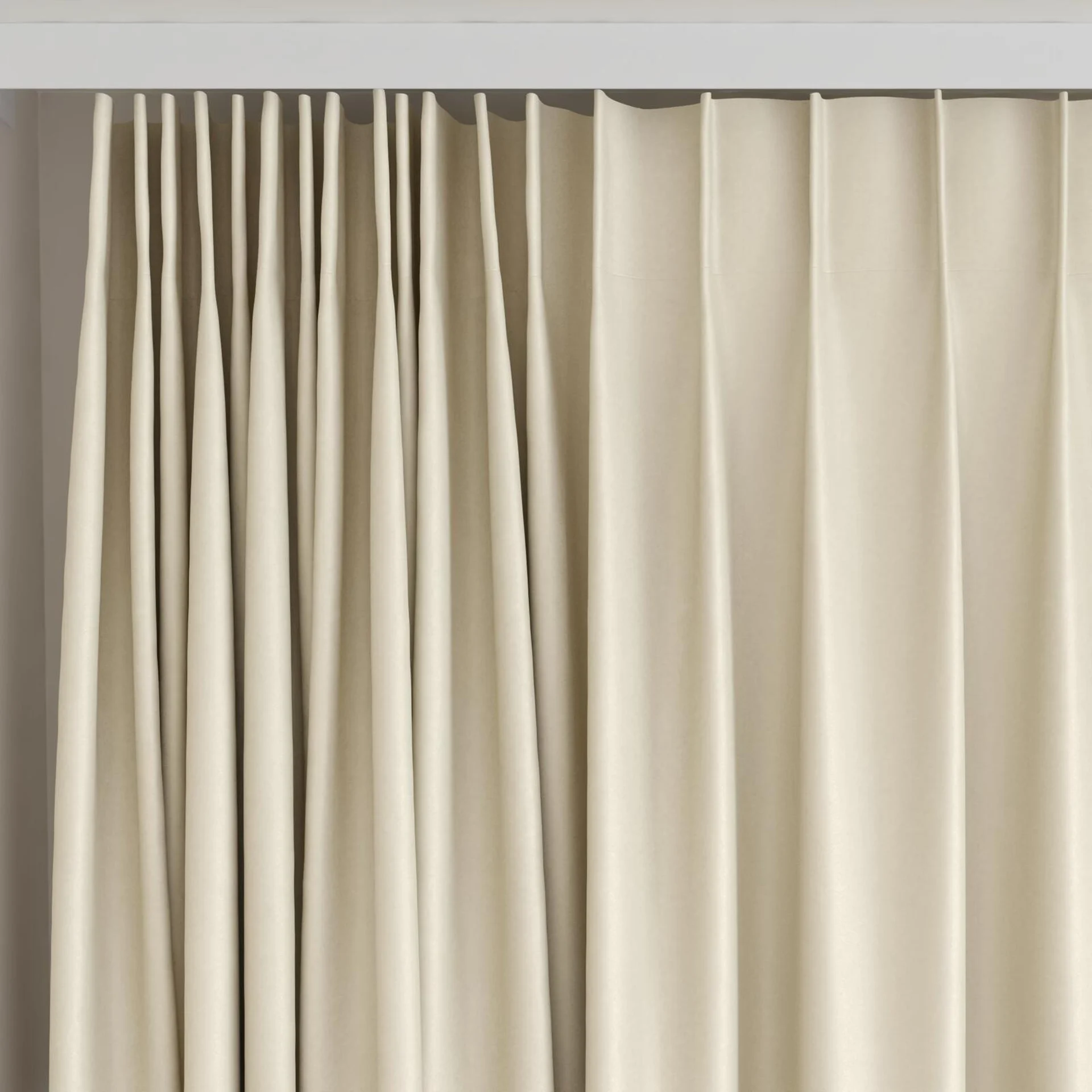 Top view of Re-Vive Gold, on curtain rail