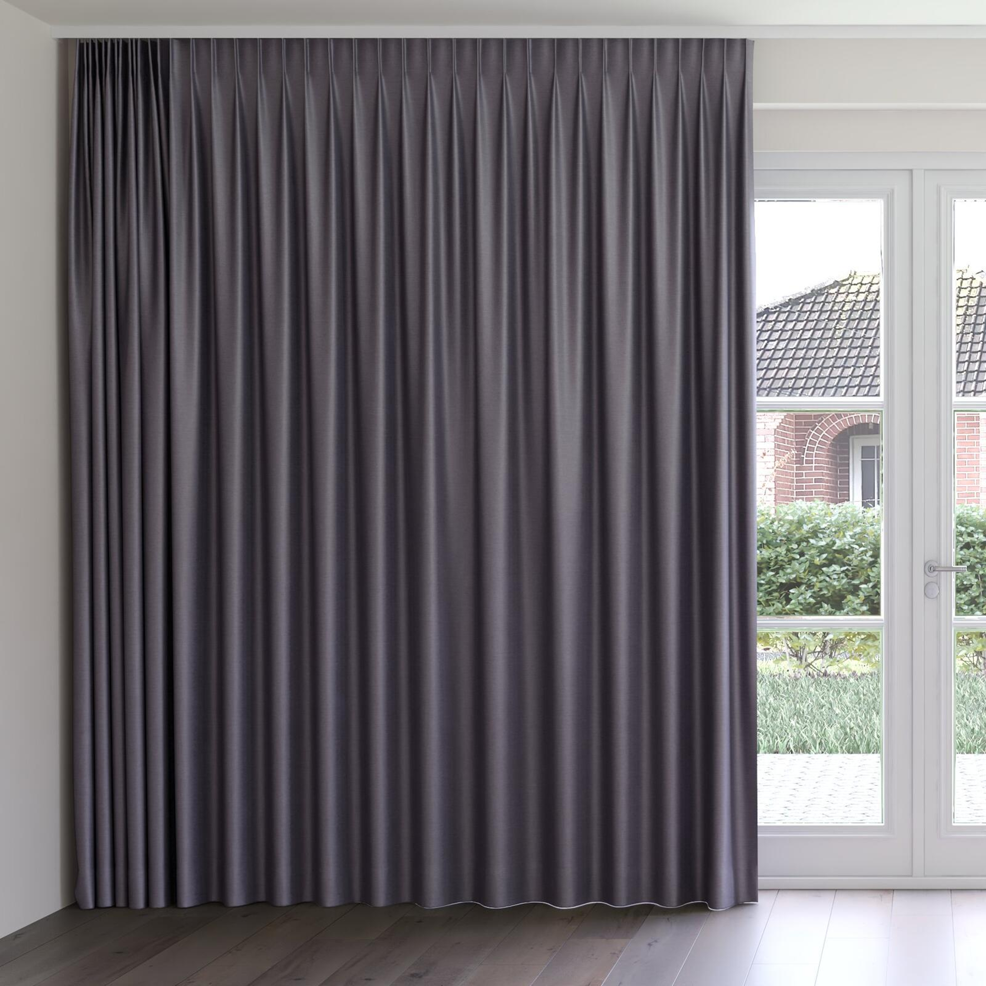 Front view of Provence Nocturne, on curtain rail