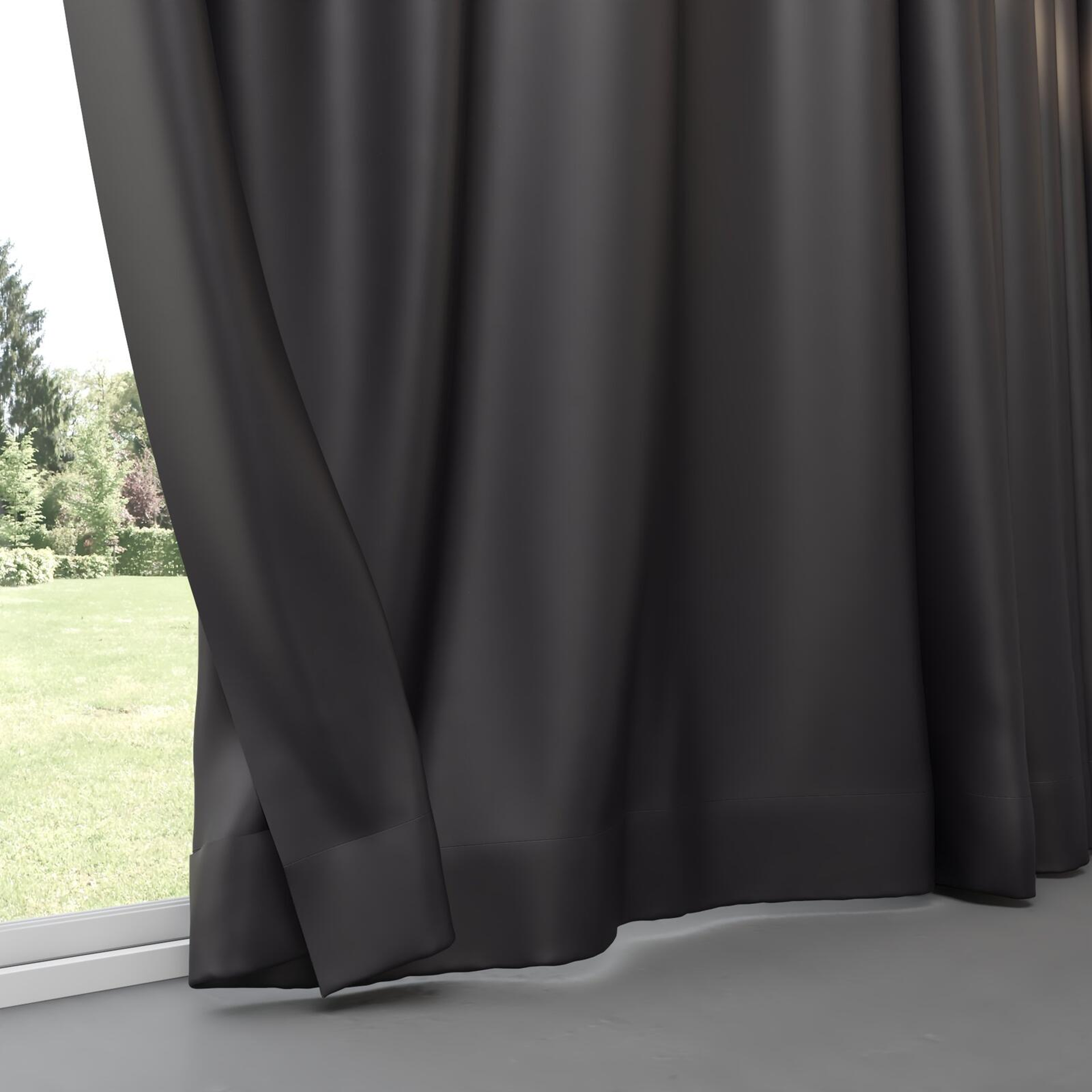 Bottom view of Moonbeam Midnight, pinch pleat
