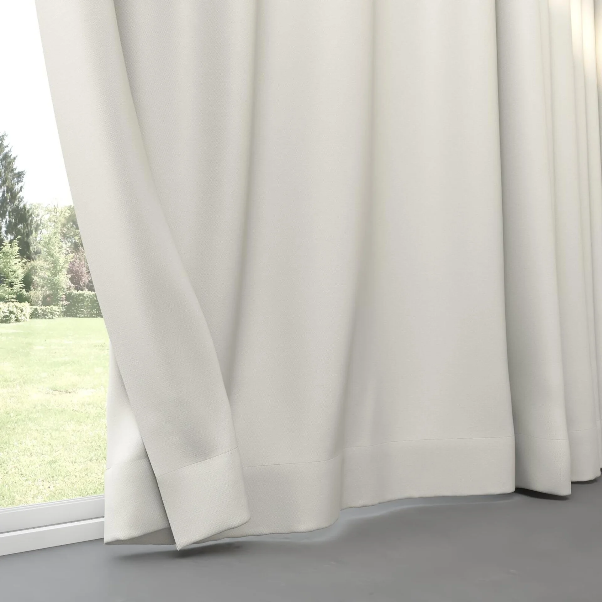 Bottom view of Duede Marble, pinch pleat