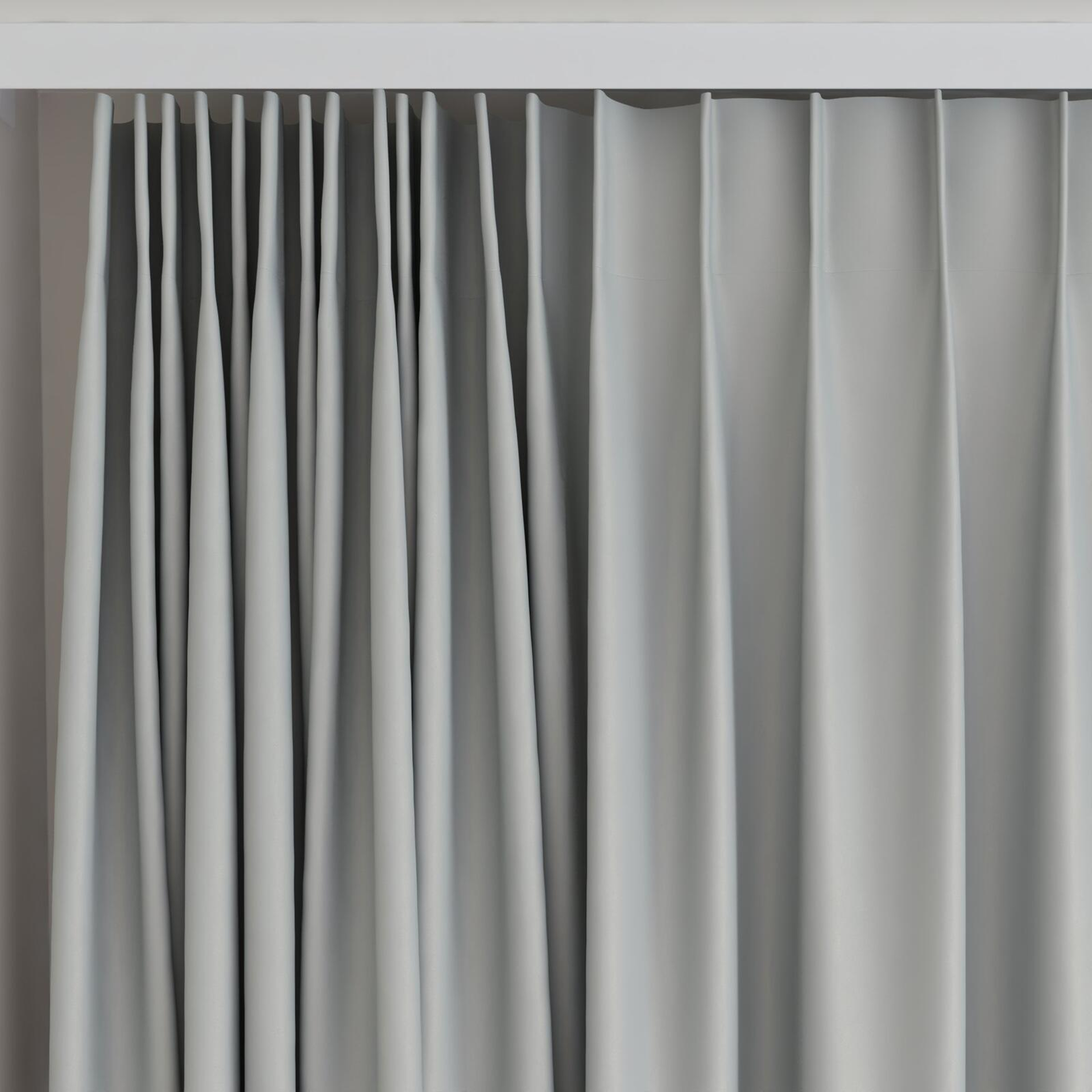 Top view of Blockbuster Shark, on curtain rail
