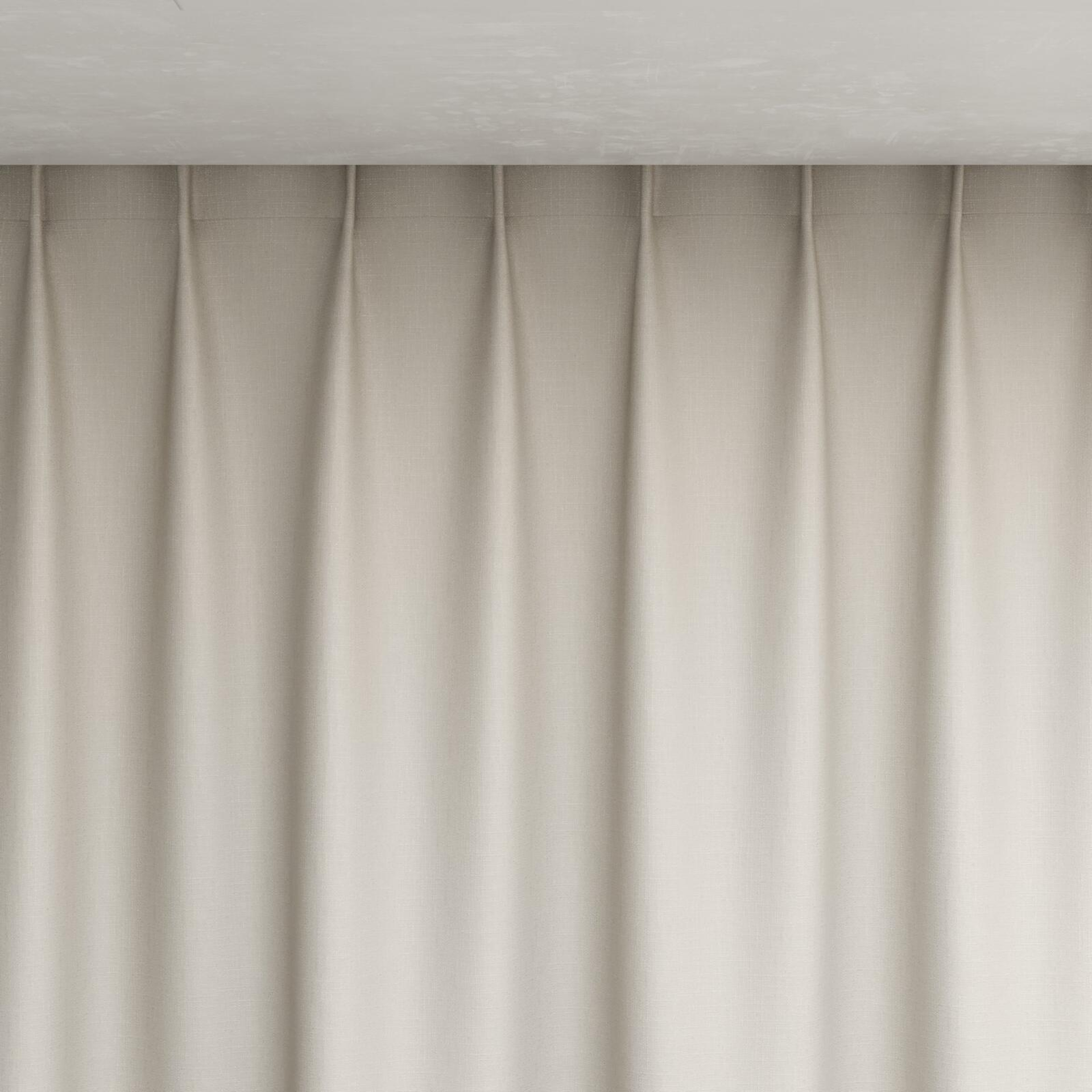 Top view of Soho Feather, pinch pleat