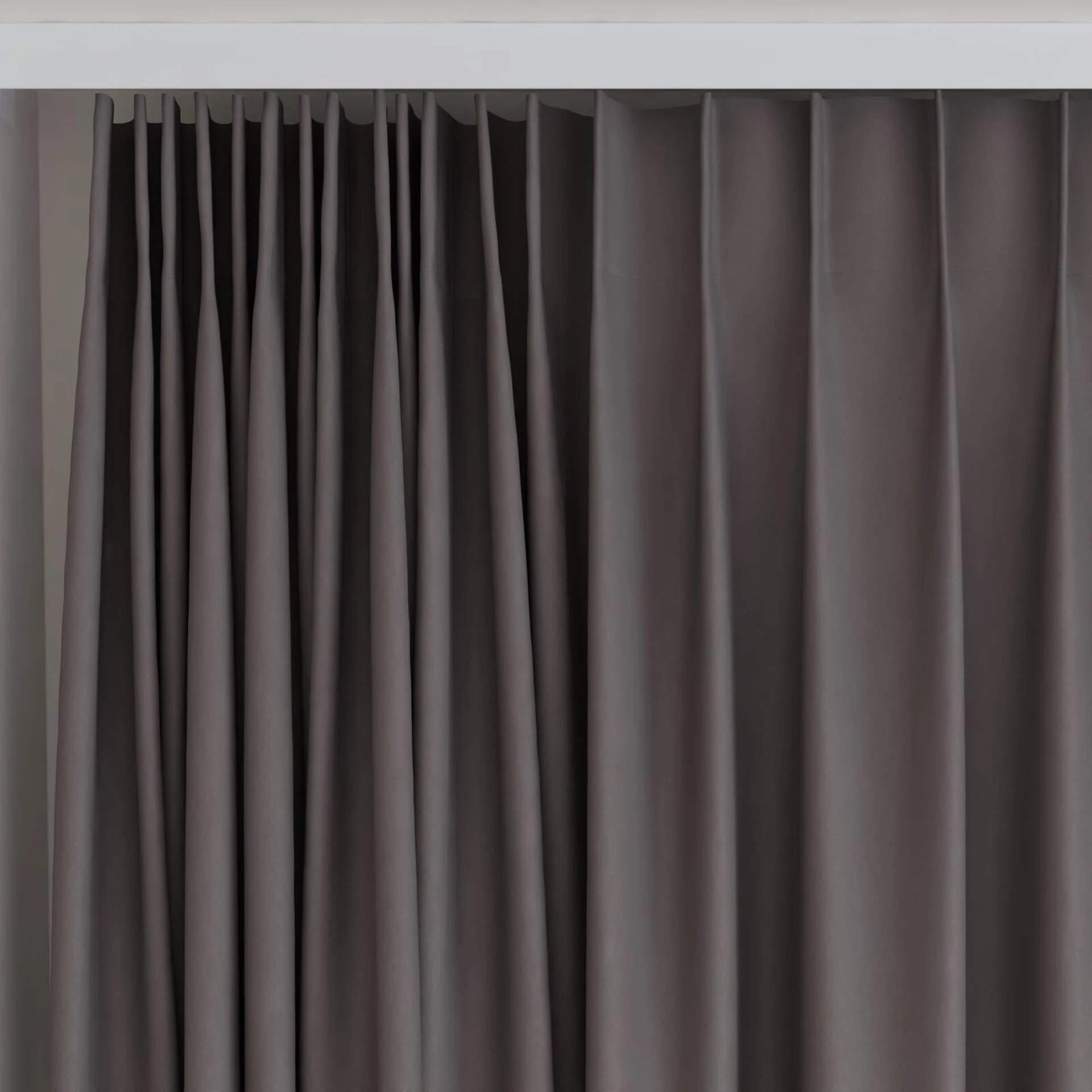 Top view of Vela Sterling, on curtain rail