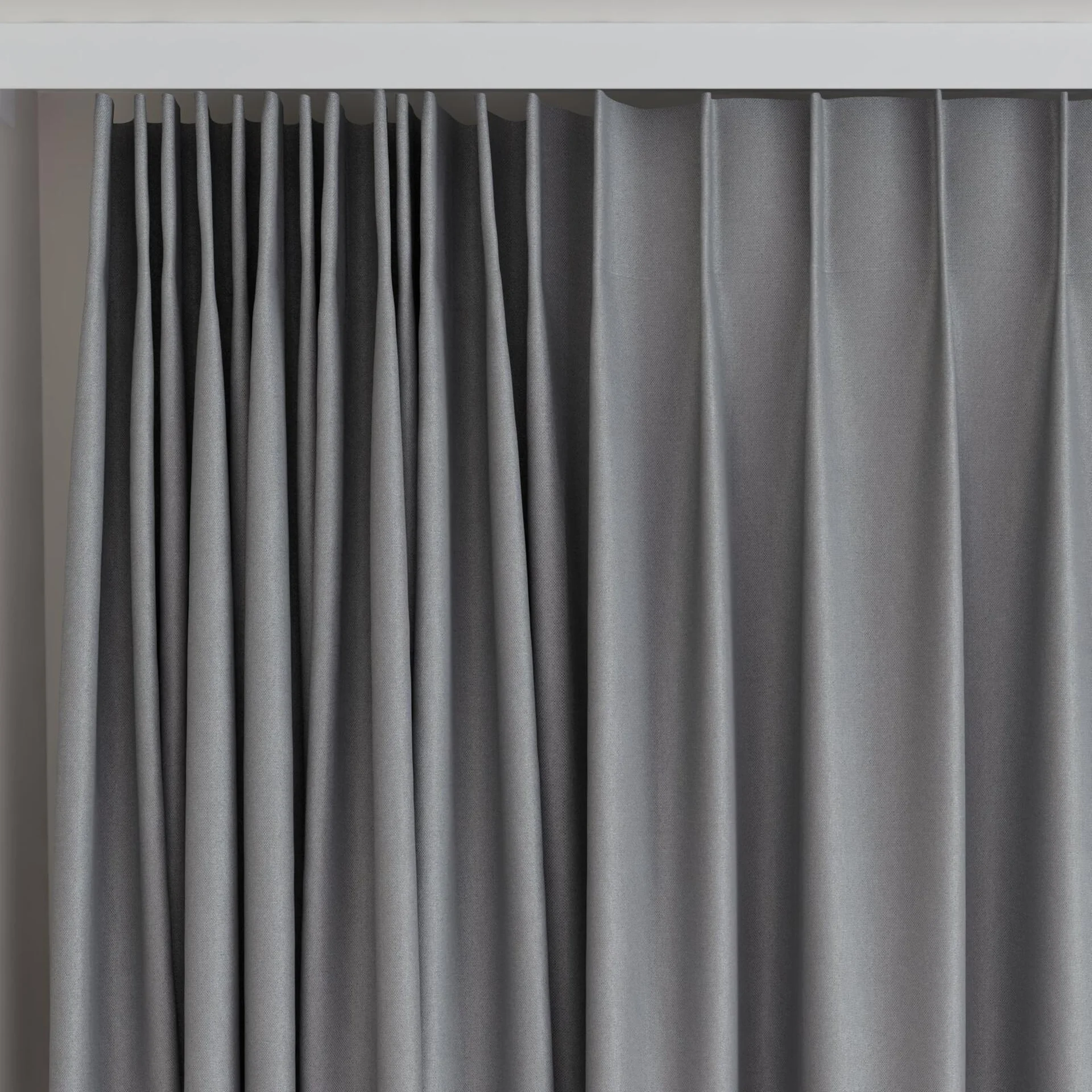 Top view of Woolskin Elephant, on curtain rail
