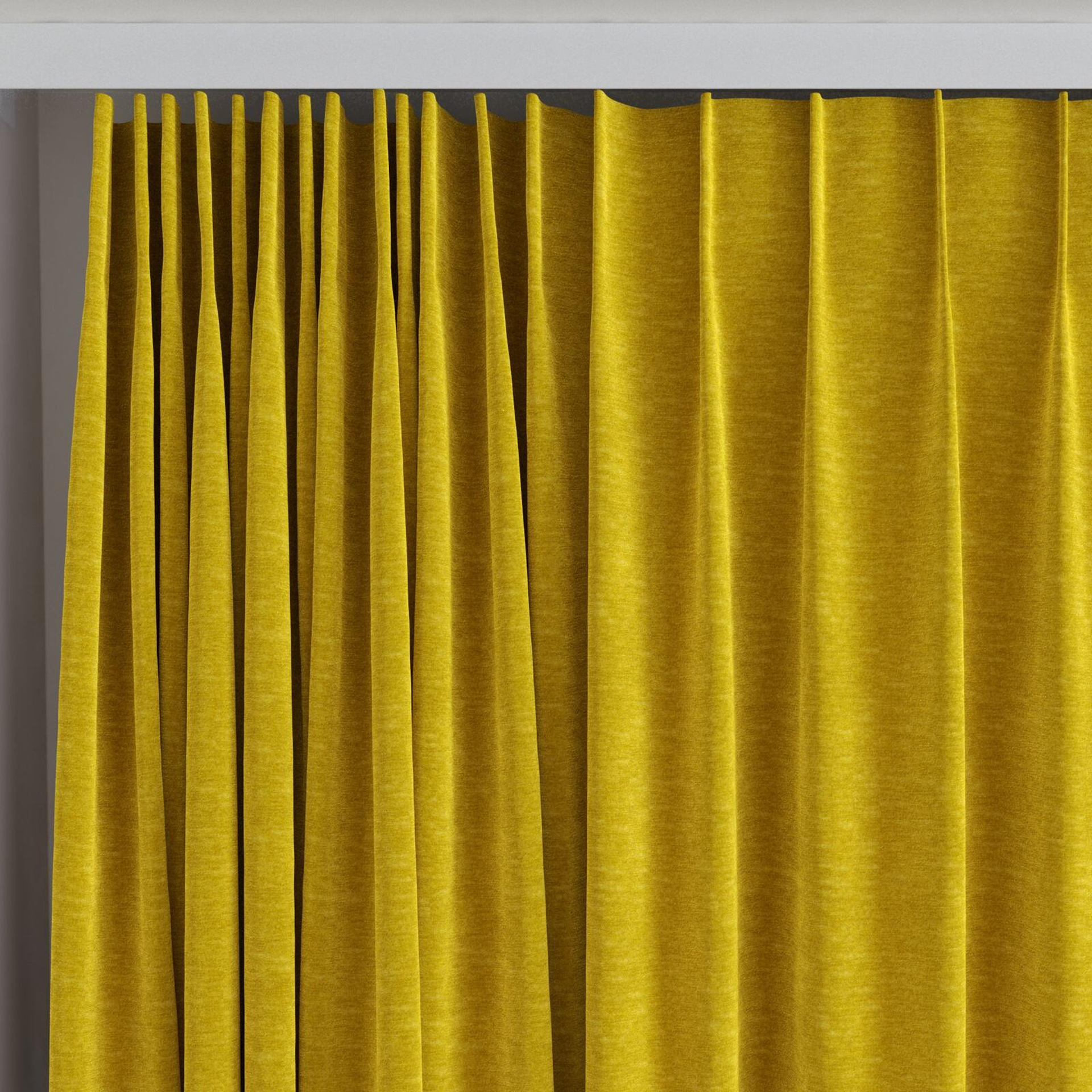 Top view of Geneva Gold, on curtain rail