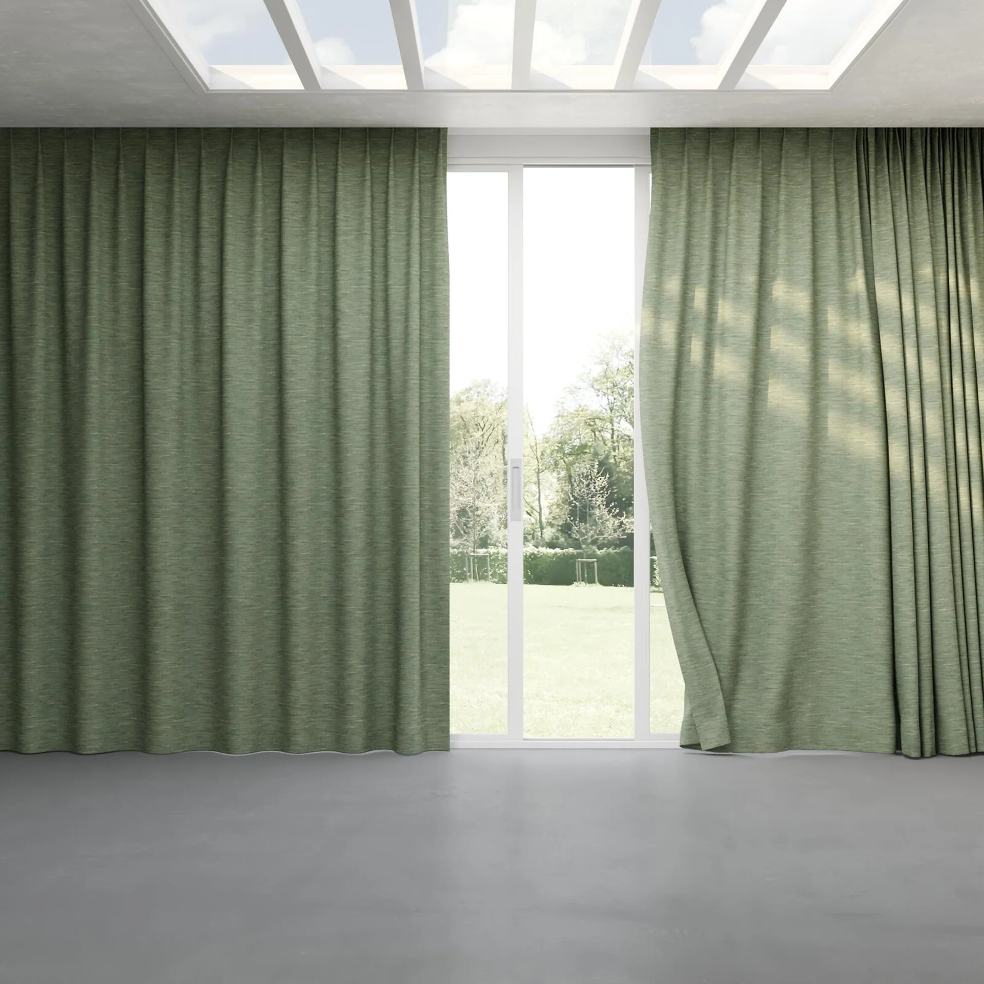 Full view of Venus Baltic, pinch pleat