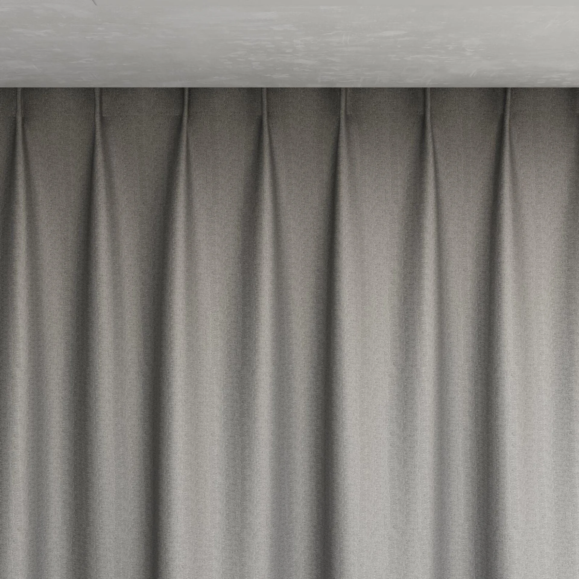 Top view of Taylor Aloy, pinch pleat