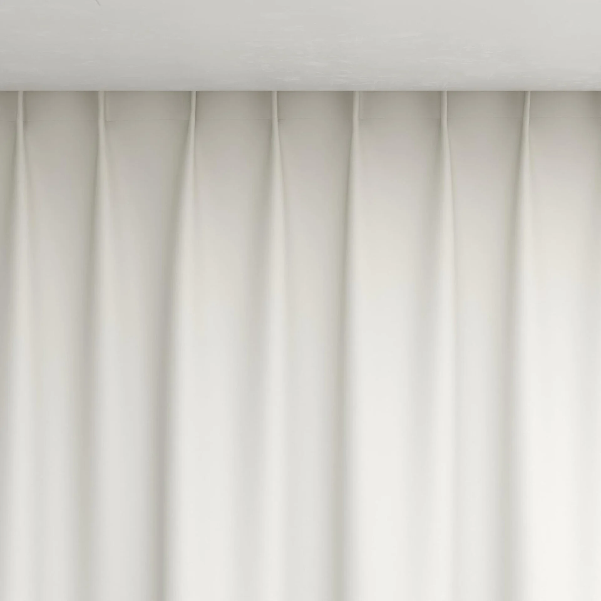 Top view of Naturama Snow, pinch pleat