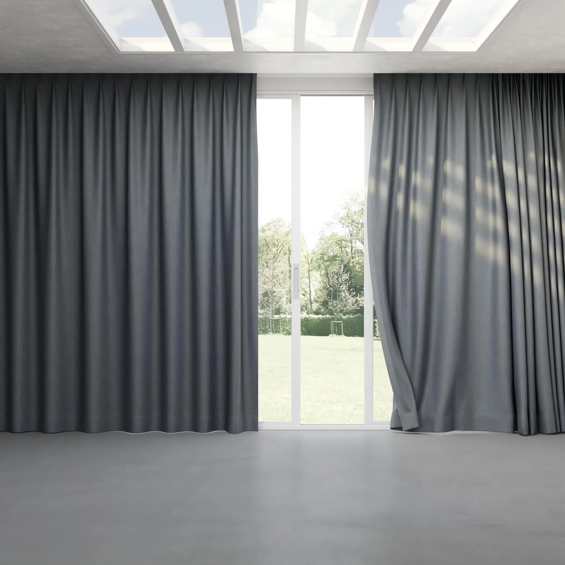 Full view of Gent Petrol, pinch pleat