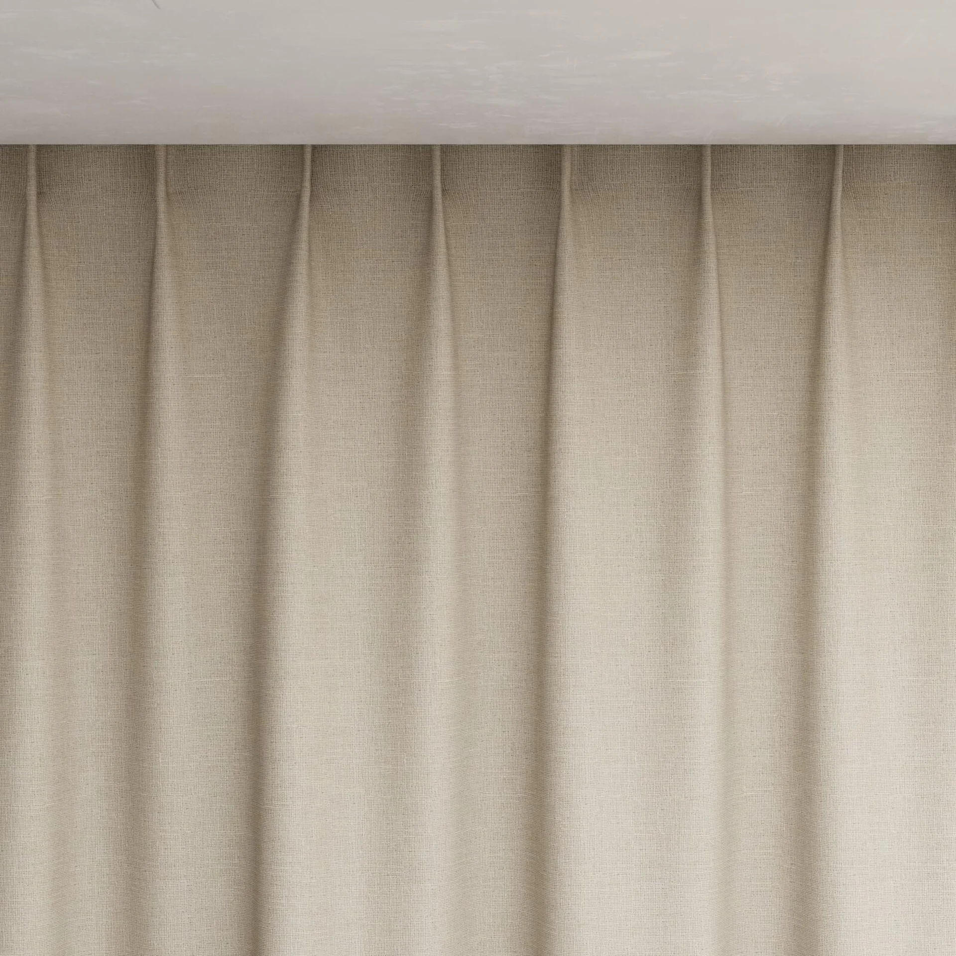 Top view of Element Natural, pinch pleat