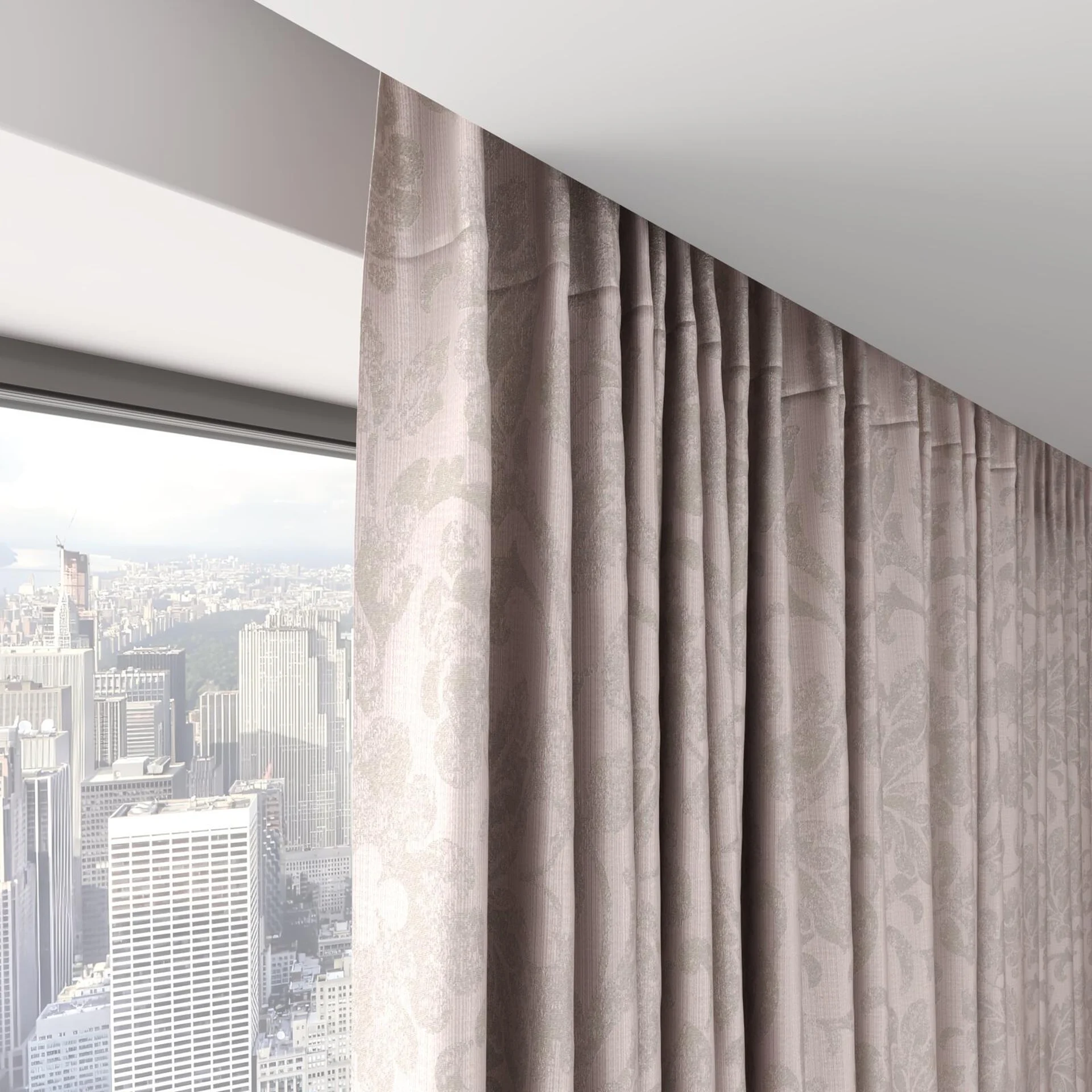 Top view of Florentine Boudoir, on hidden rail