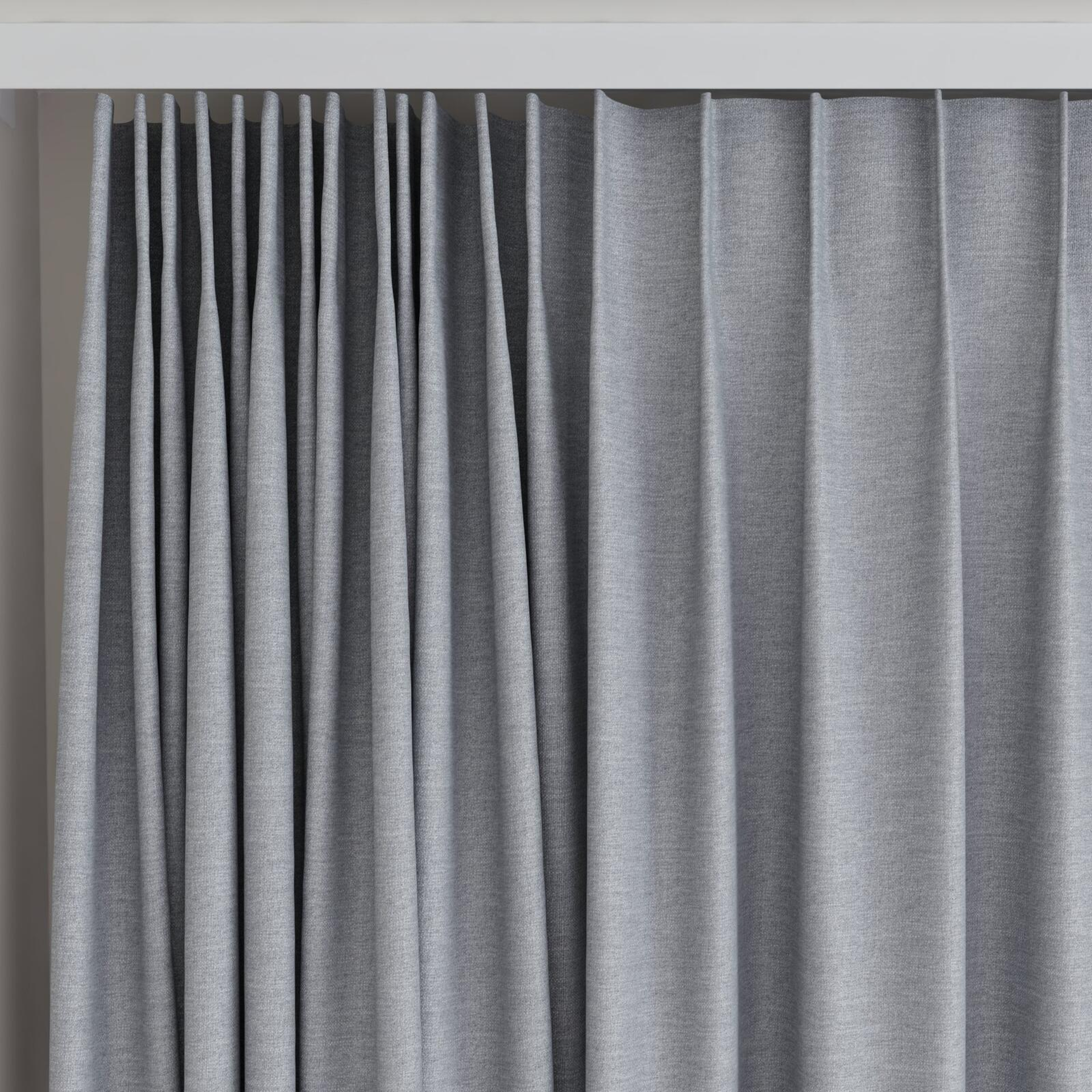Top view of Casual Griffin, on curtain rail