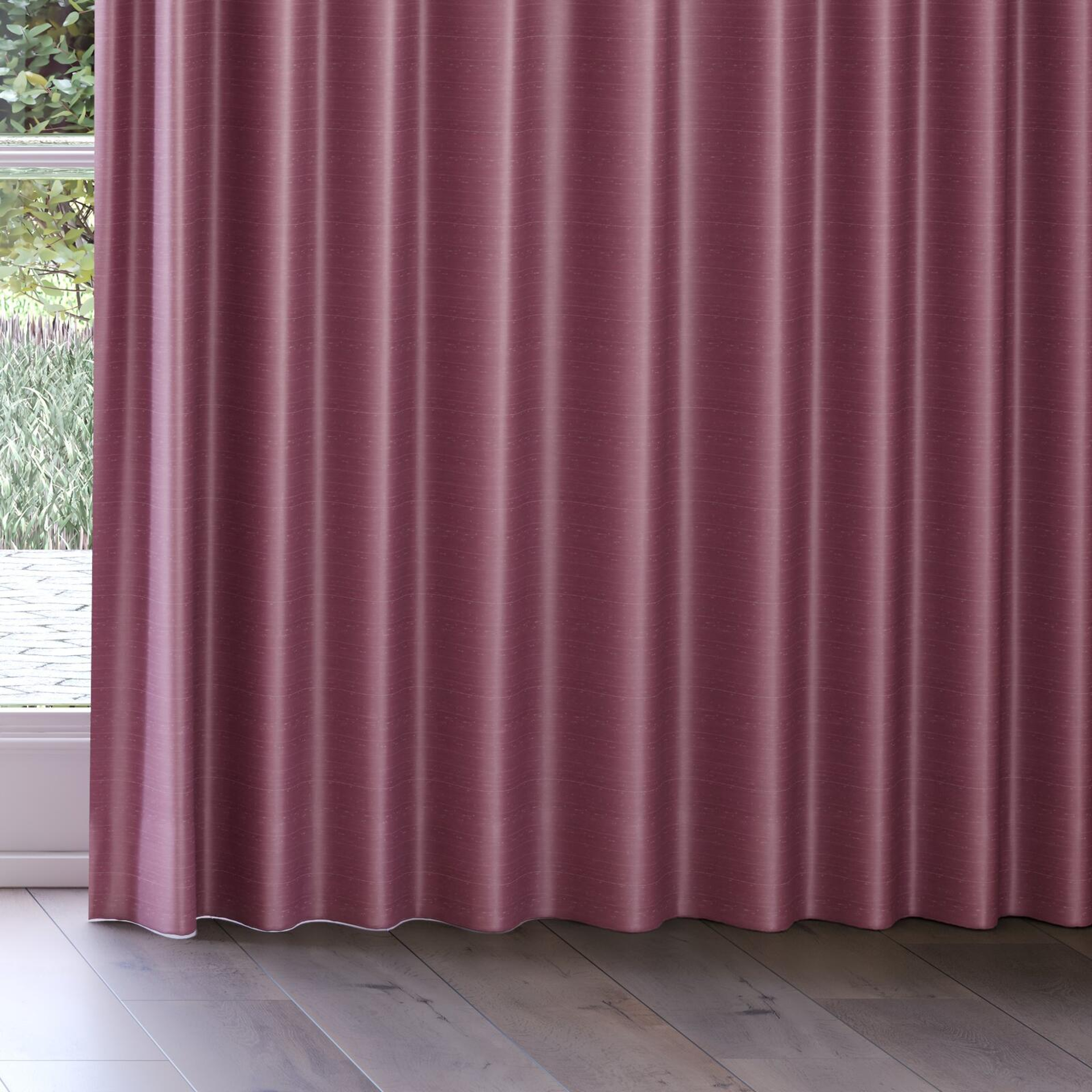 Bottom view of Silky Tulip, on curtain rail