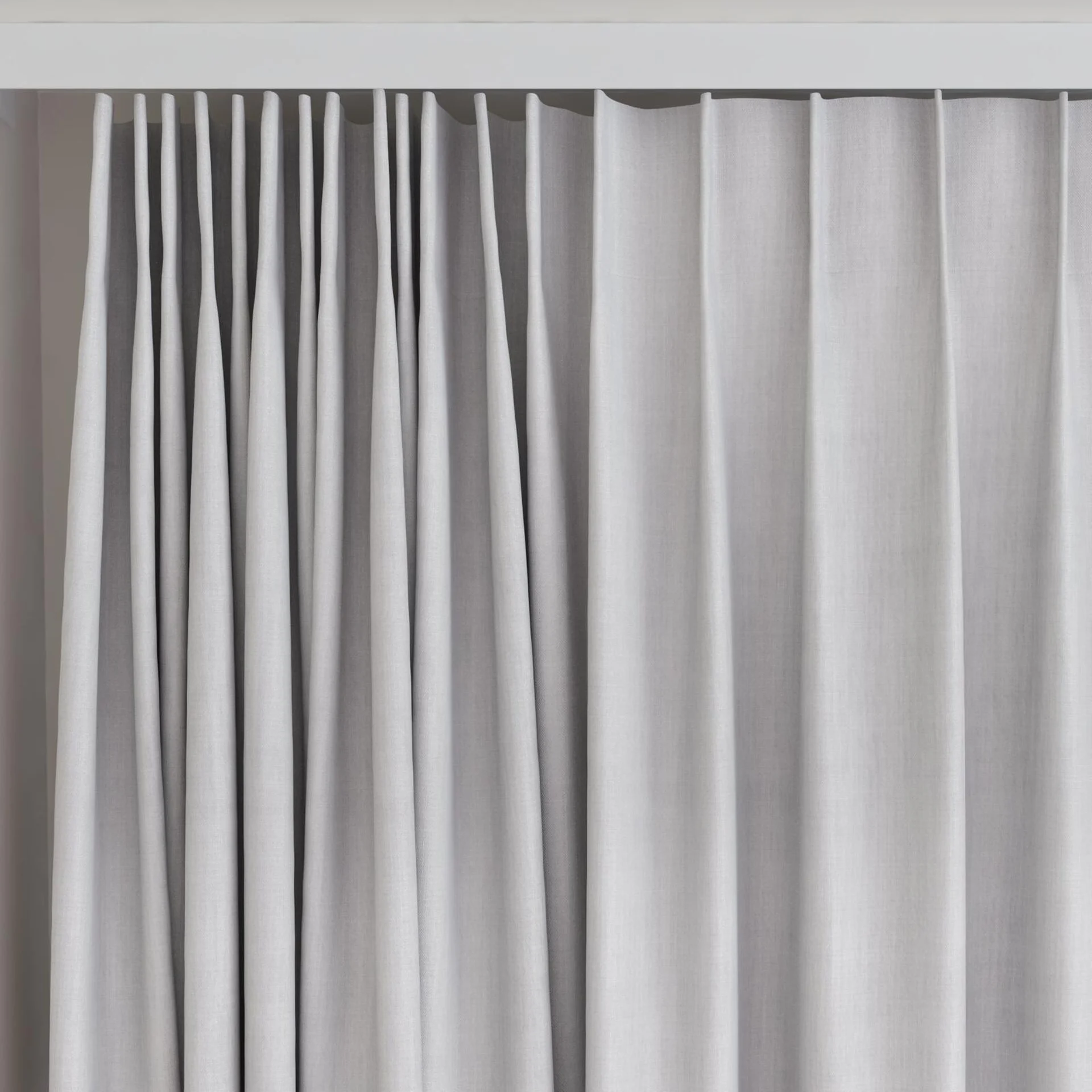 Top view of Lexicon Cloud, on curtain rail